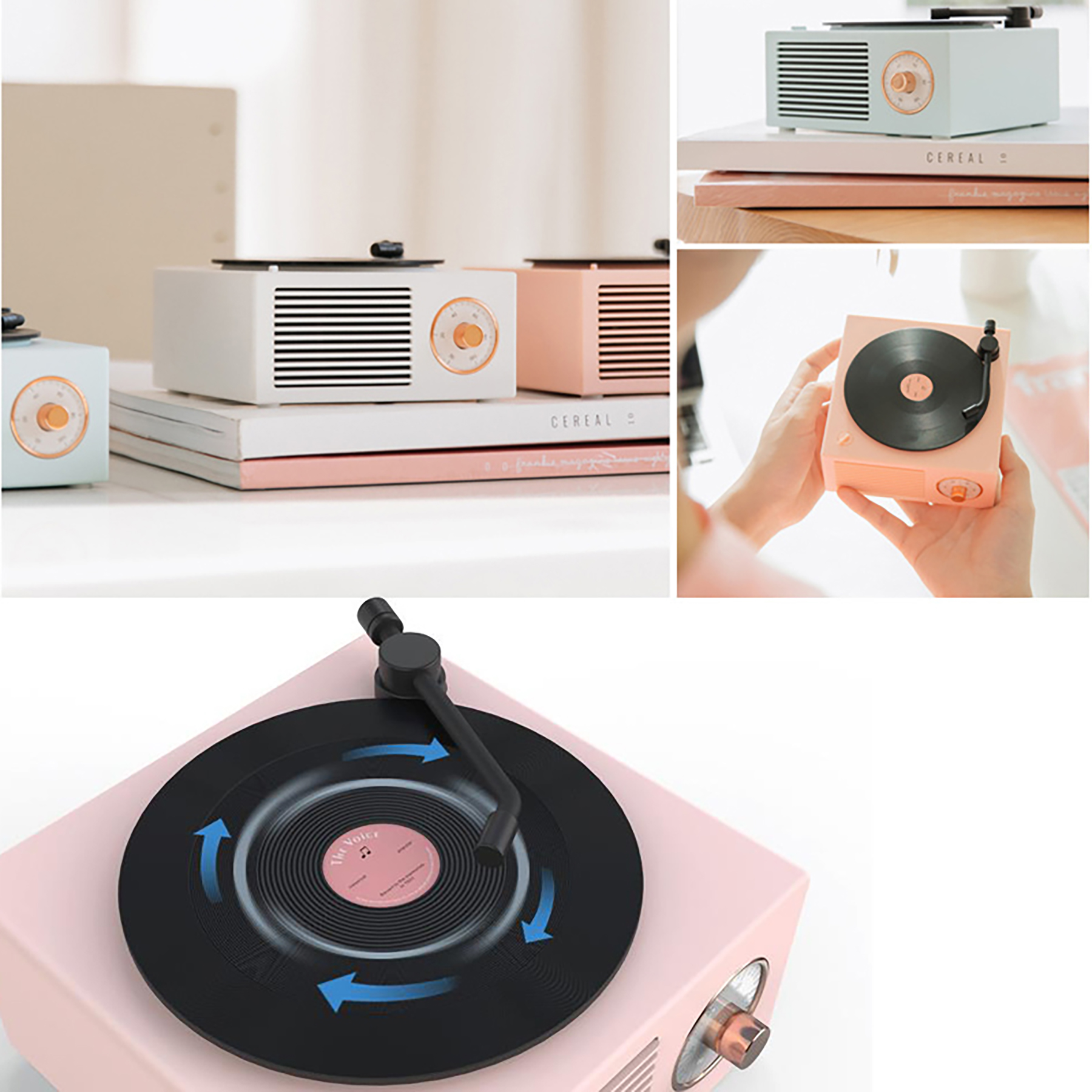 Record Player Shape Bluetooth Speaker 4