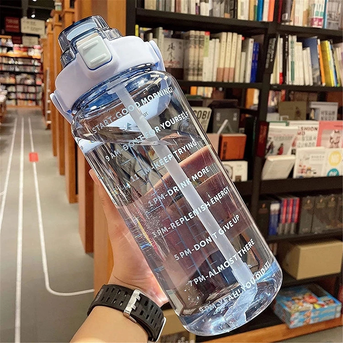 2L Sports Water Bottle With Time Marker 3