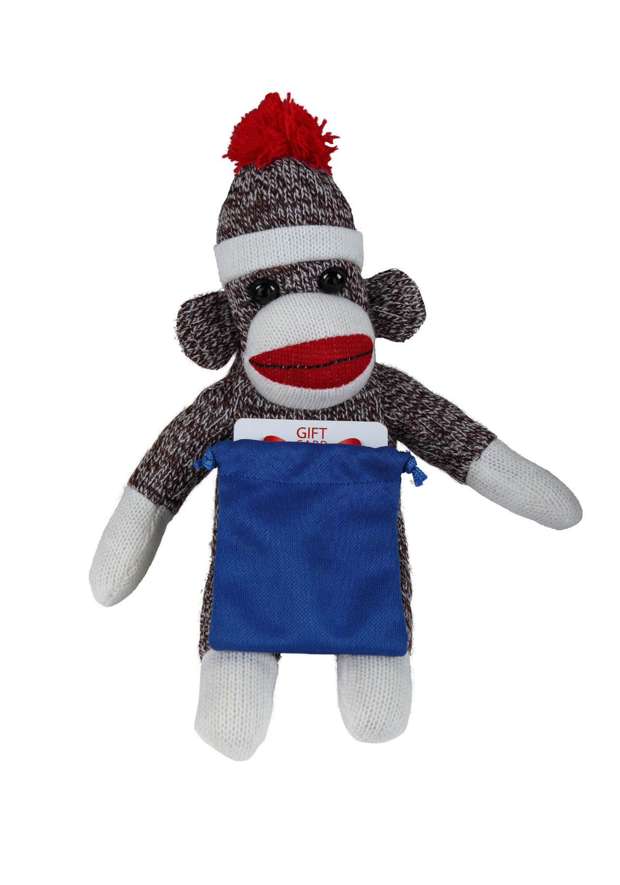 soft plush Original Sock Monkey with gift card sack 3