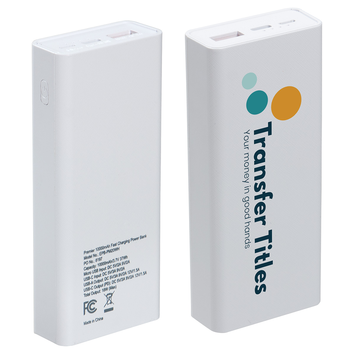 Premier 10000mAh PD + QC Power Bank 9