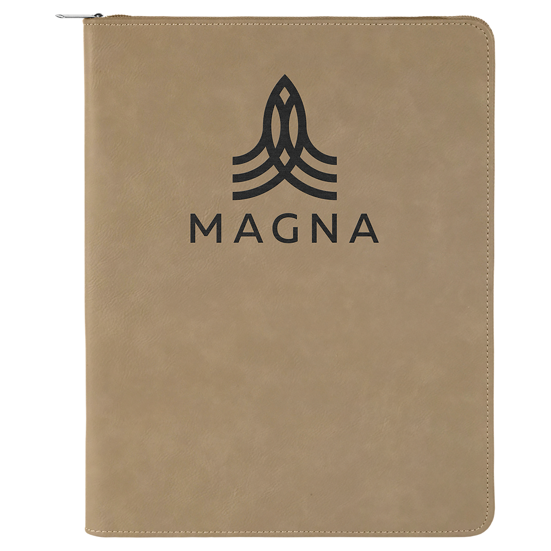 Laser Engraved Leatherette Legal Padfolio with Zipper and Notebook (9.5" x 12") 16