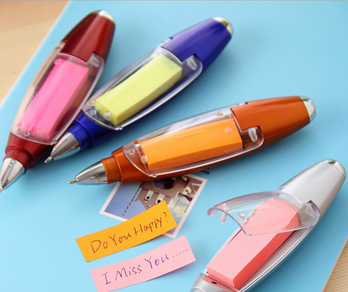 Plastic Ball Pen with Sticky Note 4