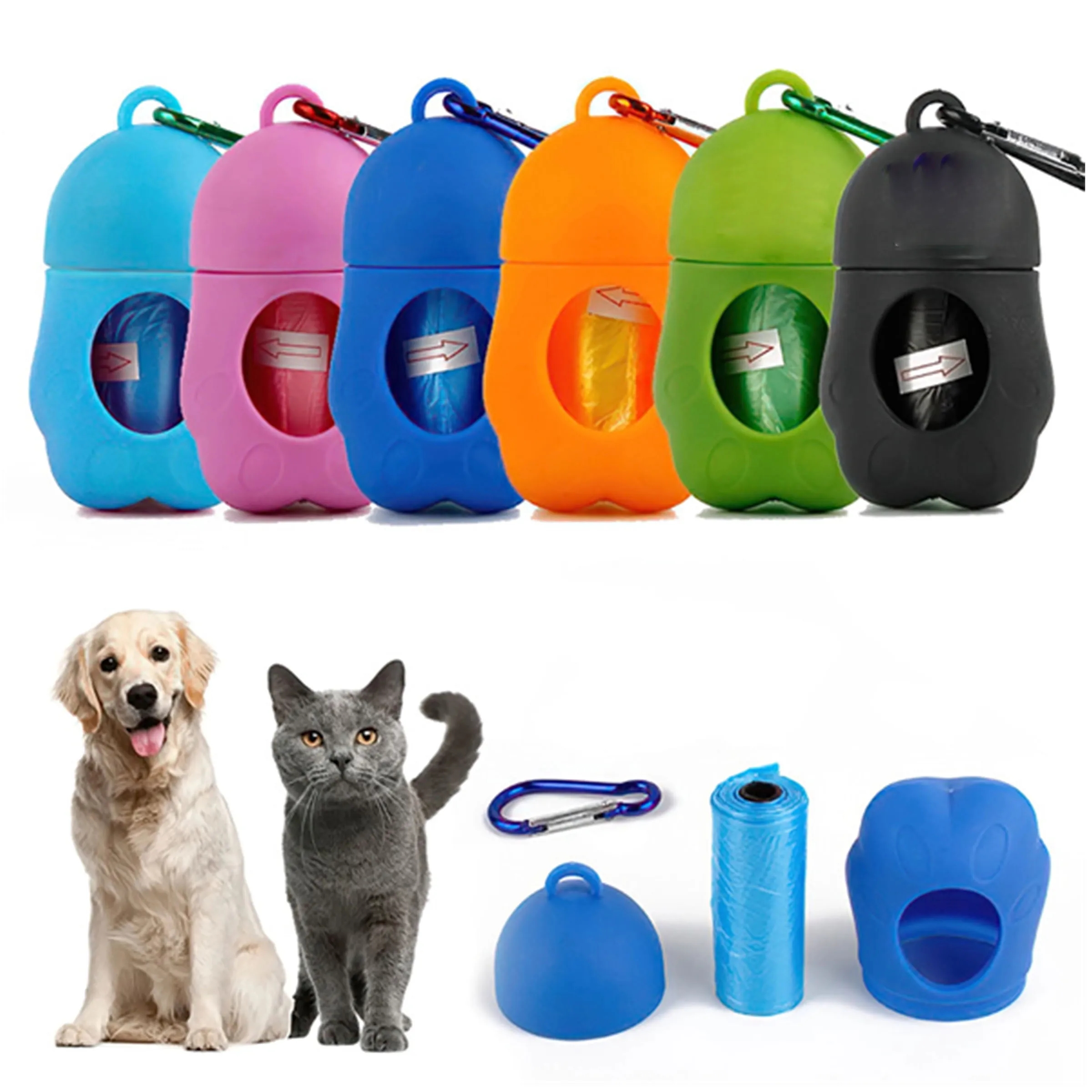 Plastic Pet Poop And Garbage Bag Dispenser 3