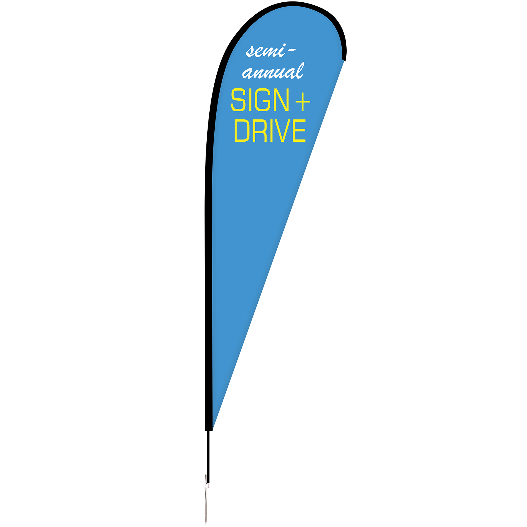10' Double Sided Portable Teardrop Banner w/ Hardware Set 12
