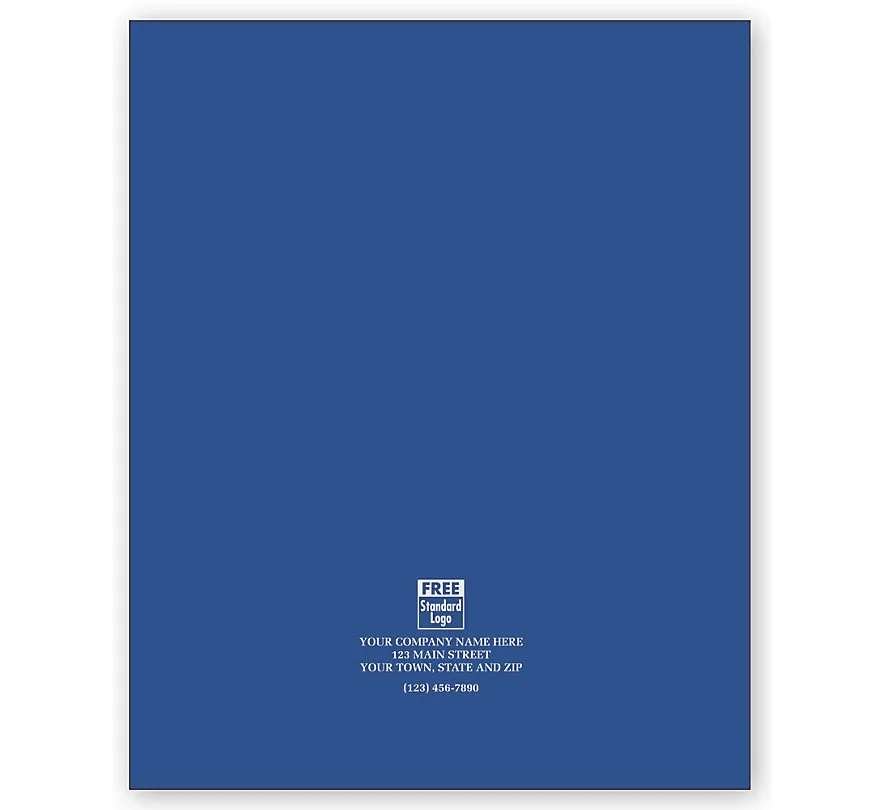 Reinforced Presentation Folders, Continuous Pocket 8