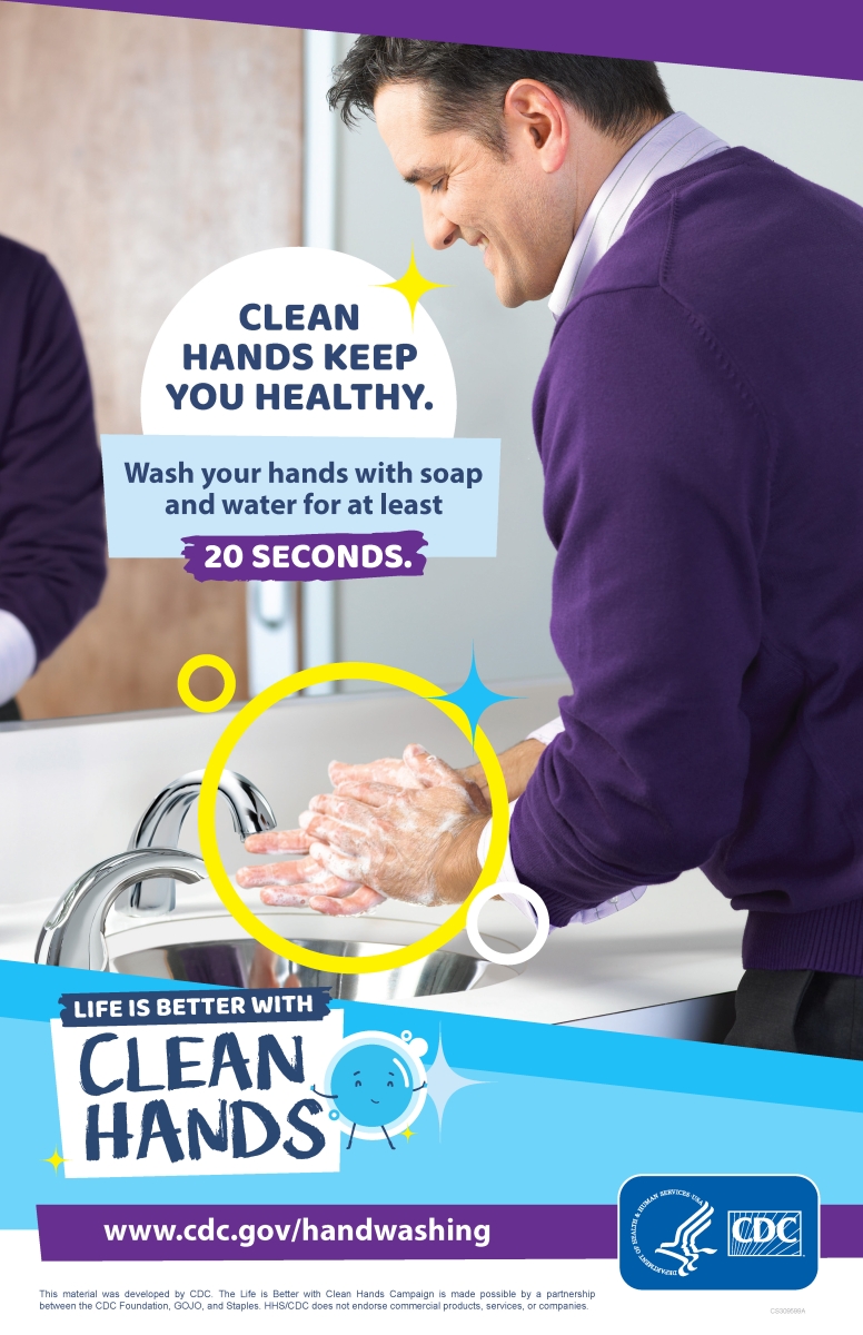 CDC Approved Stock Posters | Hand washing series (11x17)