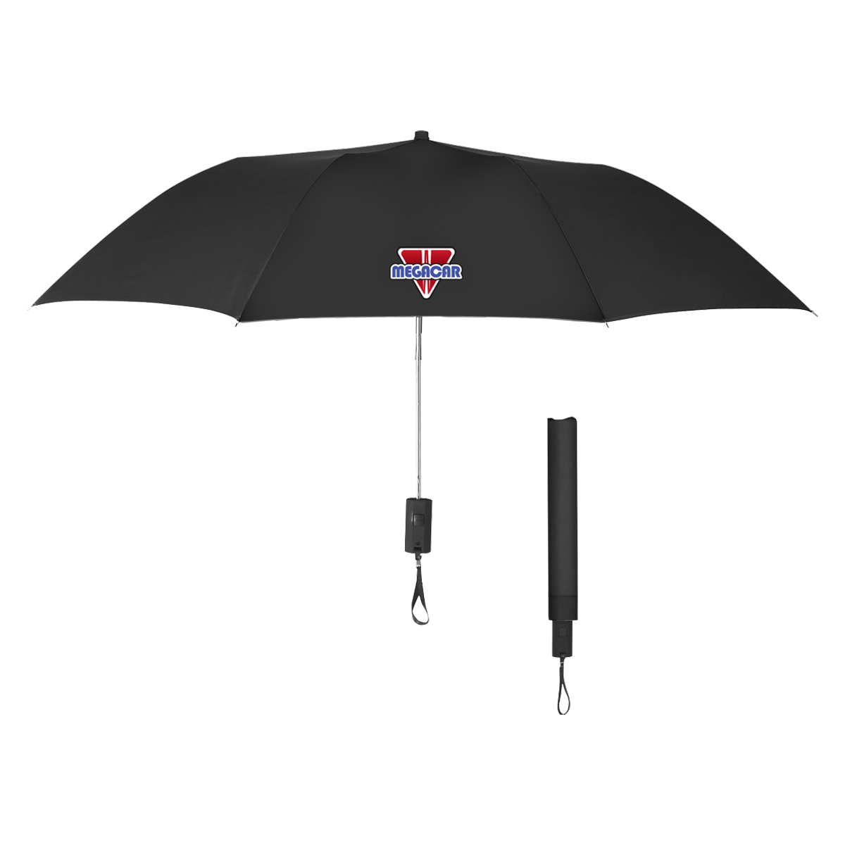 44" Arc Automatic Open Telescopic Folding Umbrella 1