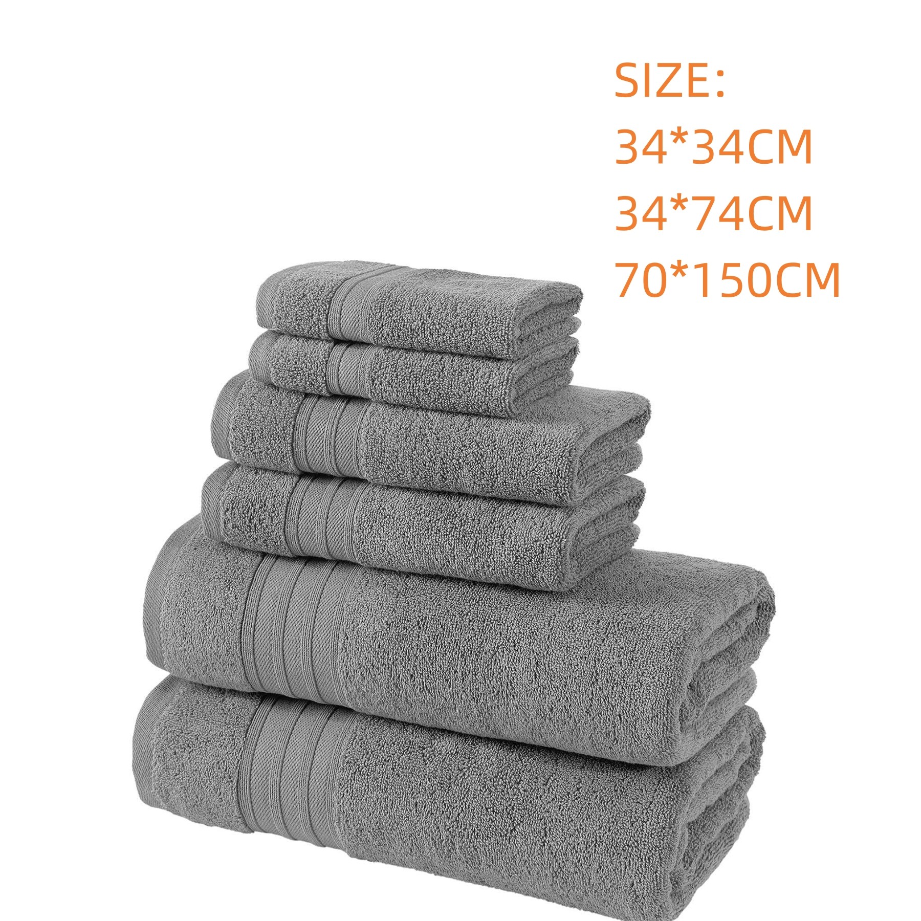 2 Bath Towels 2 Hand Towels 2 Washcloths 2