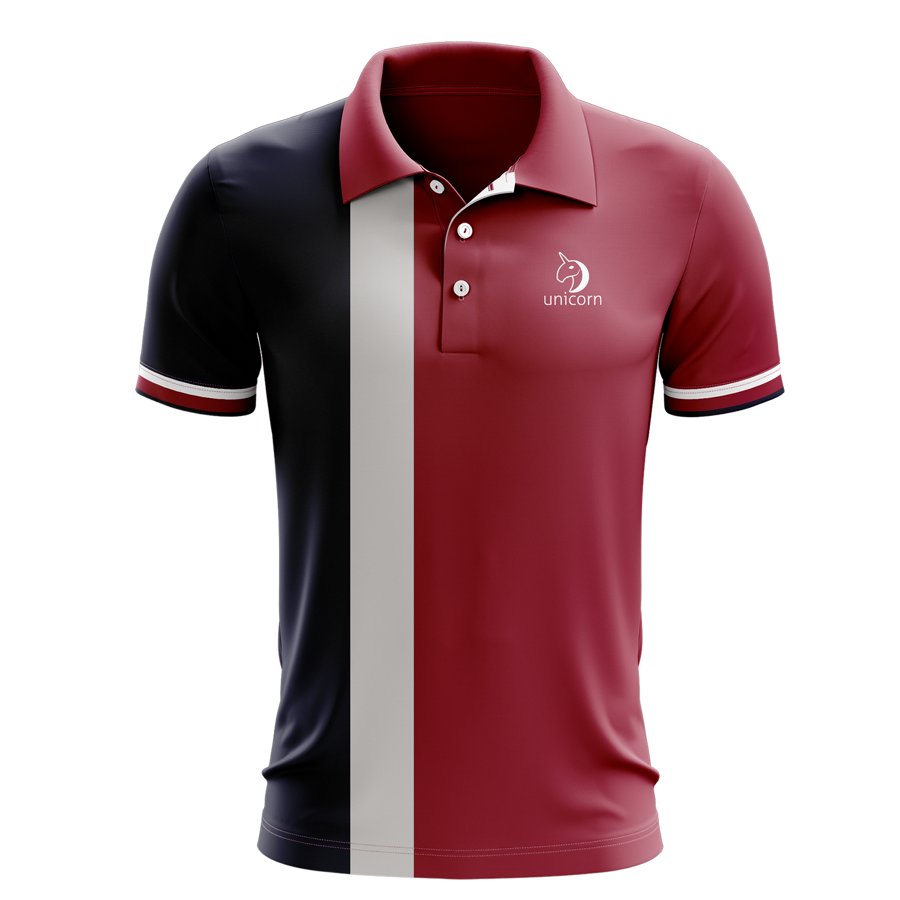 Sublimation Short Sleeve Polo - 160G Jacquard - Men, Women, 2