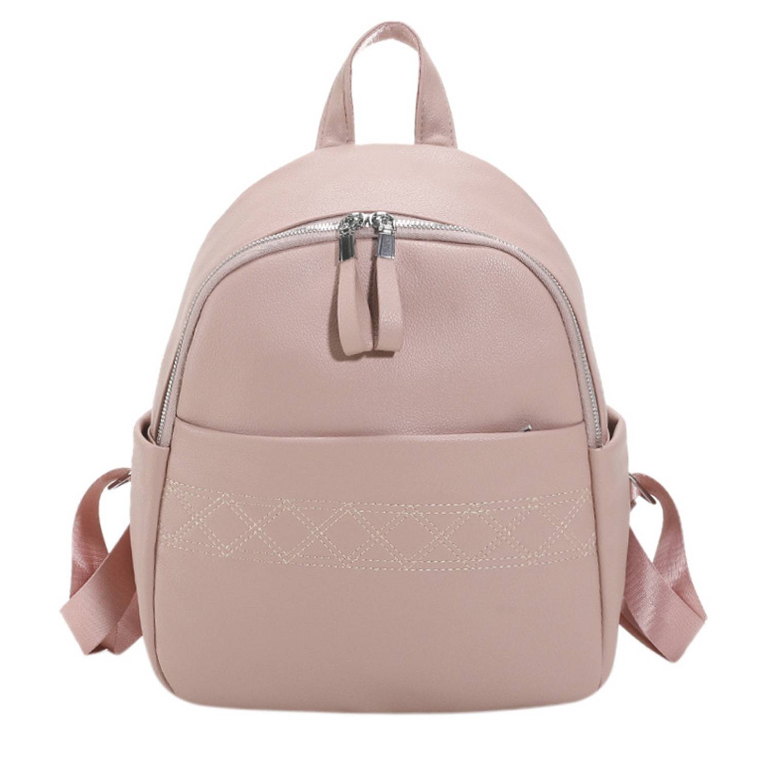 PU leather durable backpack 5