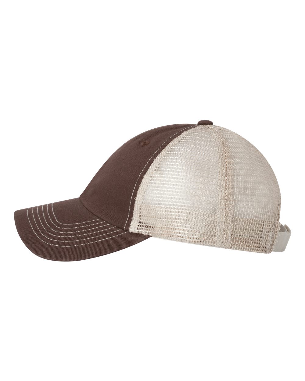 Contrast-Stitch Mesh-Back Cap - 3100 21