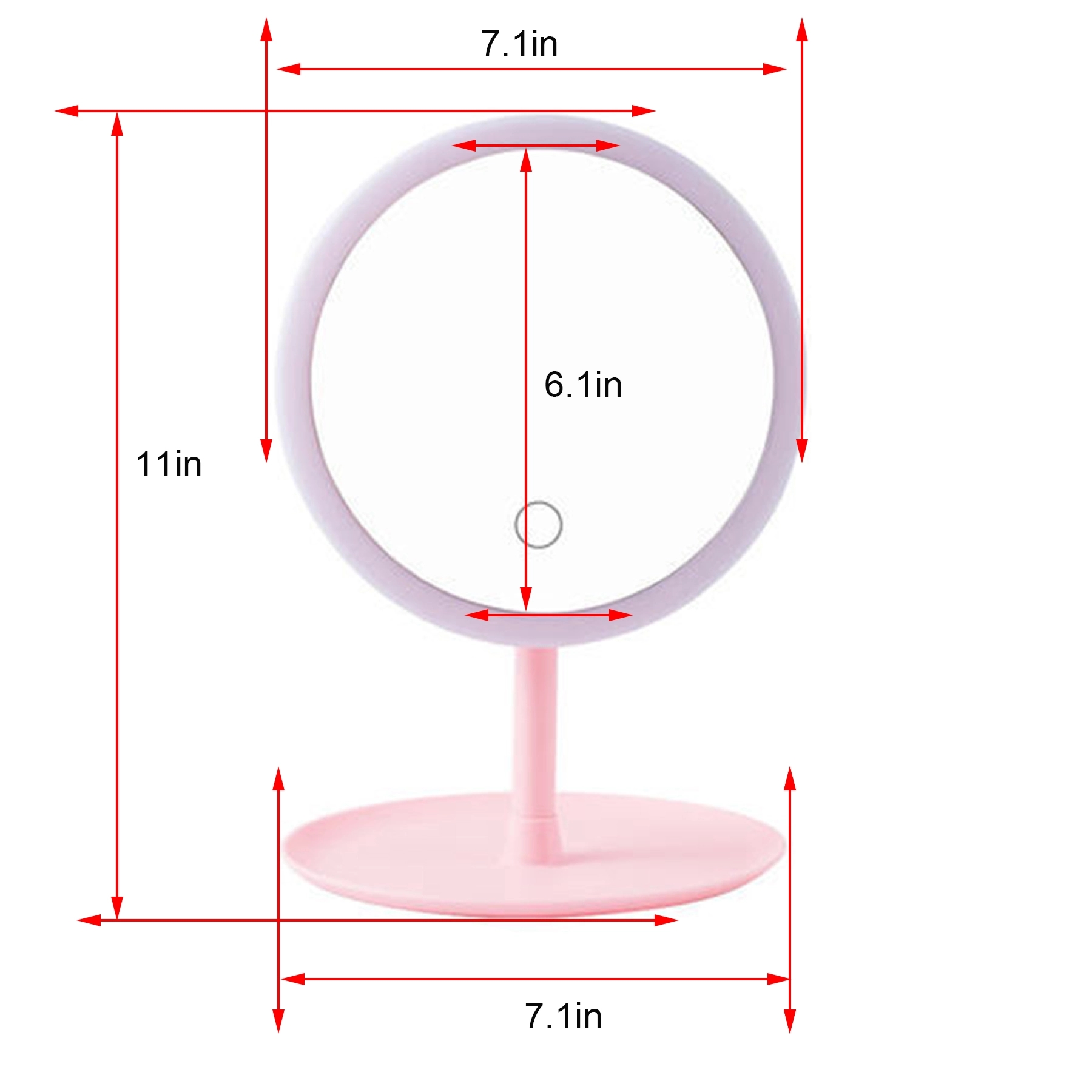 Vanity Make Up Mirror with LED Lights, Touch Screen 2