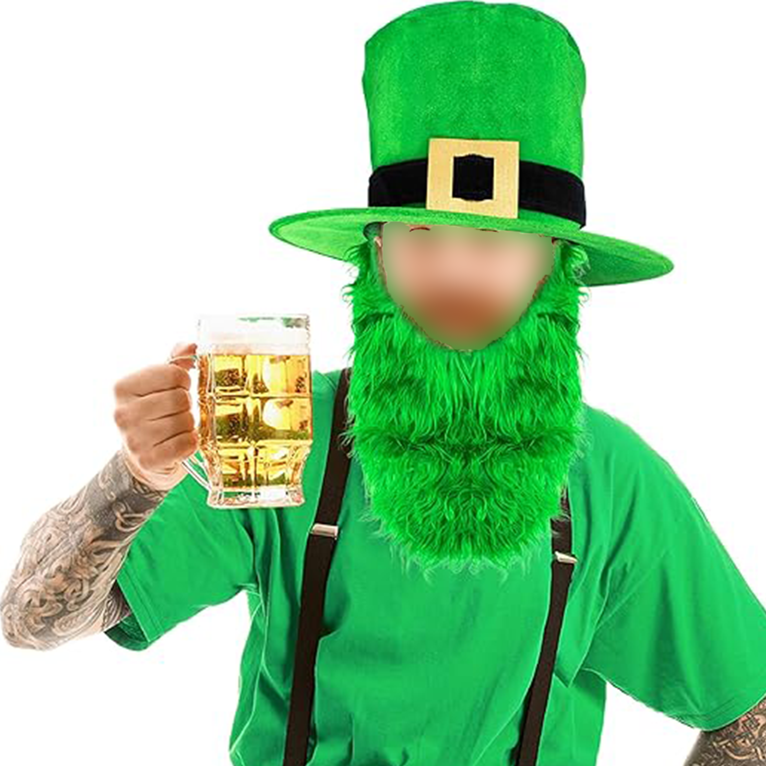 St Patricks Day Beard Hat 3