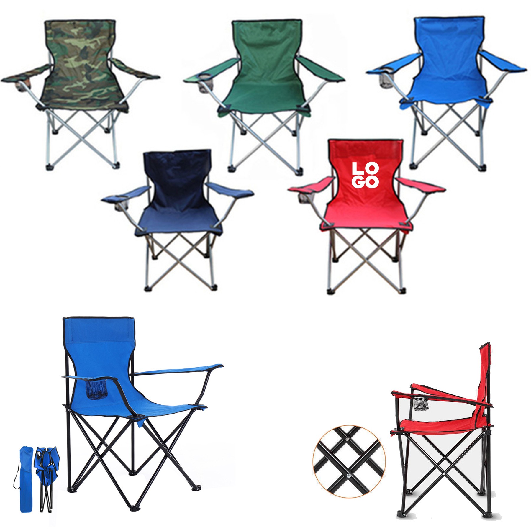 Folding Outdoor Beach Camp Chair 2