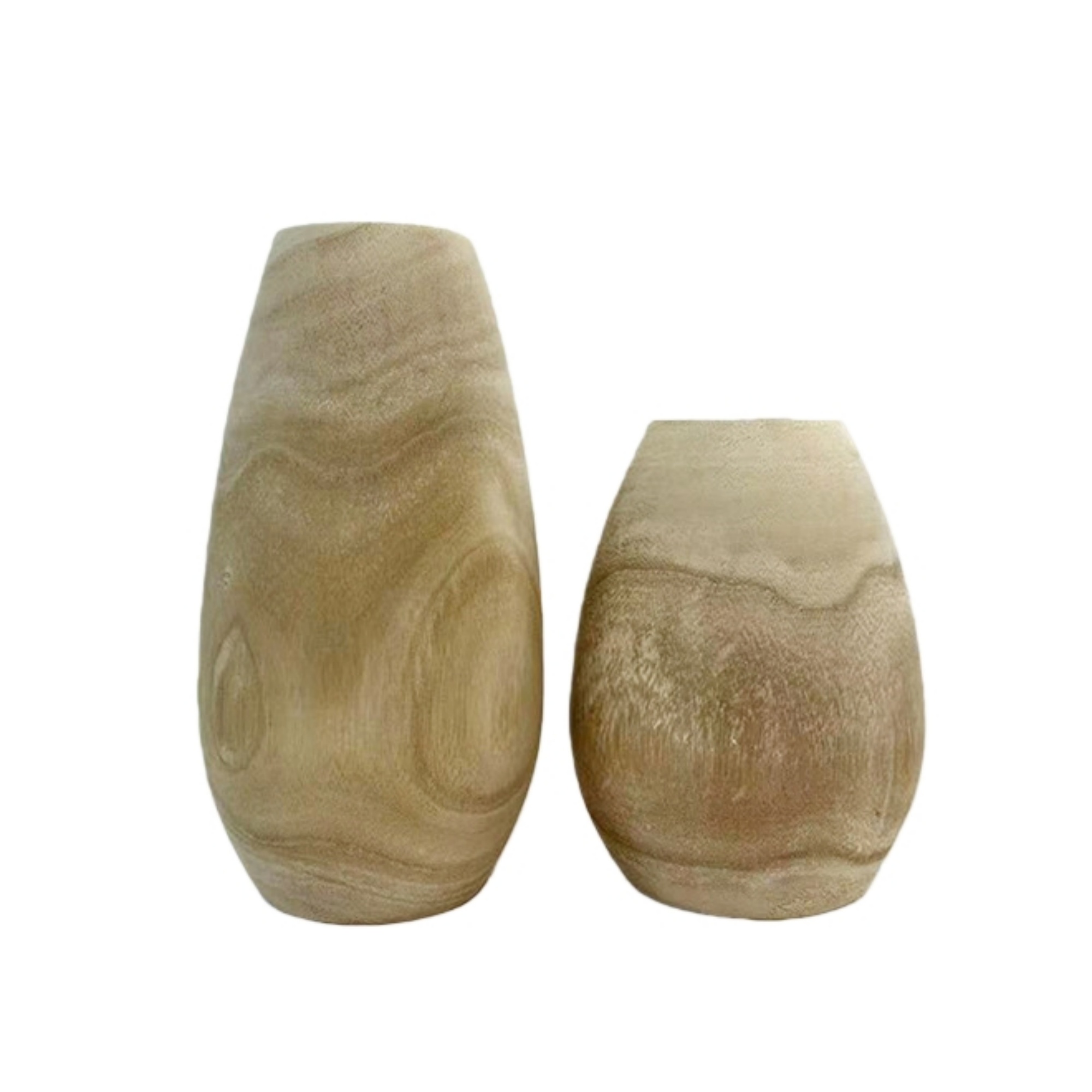 Natural Wood Flower Vase 5