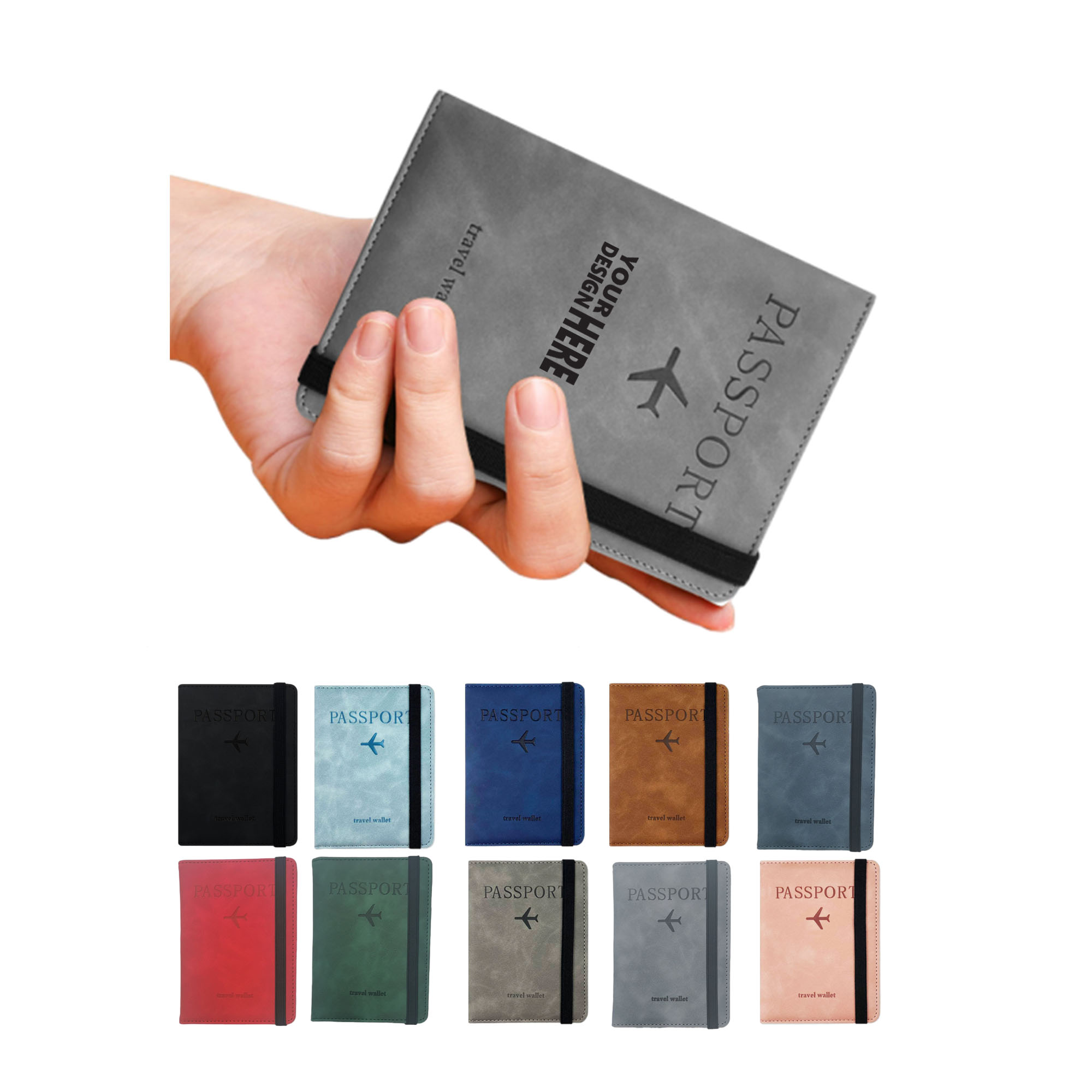 Leather Passport Case Anti-Lost Travel Essentials 1