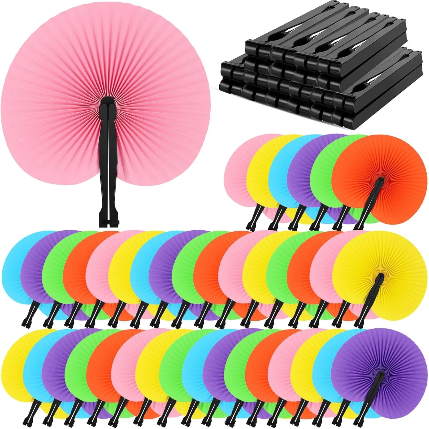 Decorative Paper Folding Hand Fans 4