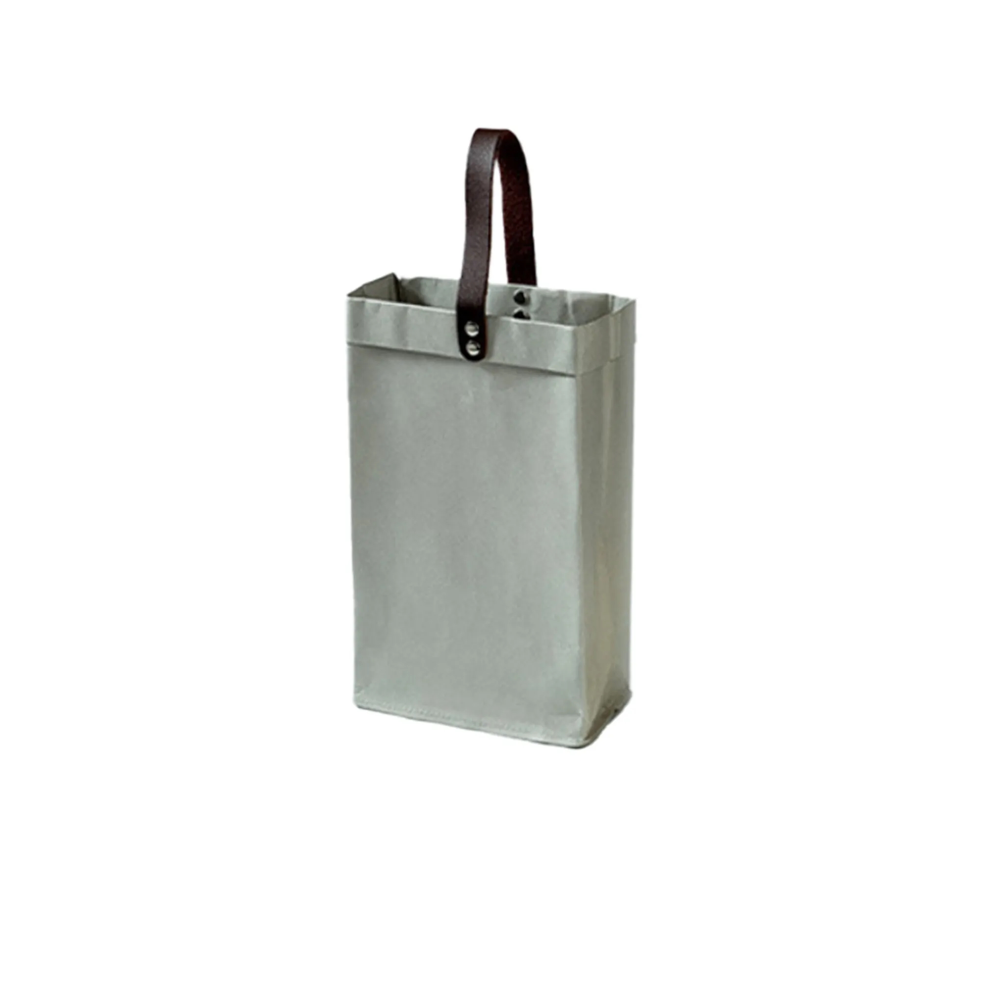 High End Washed Kraft Paper Red Wine Bag 6
