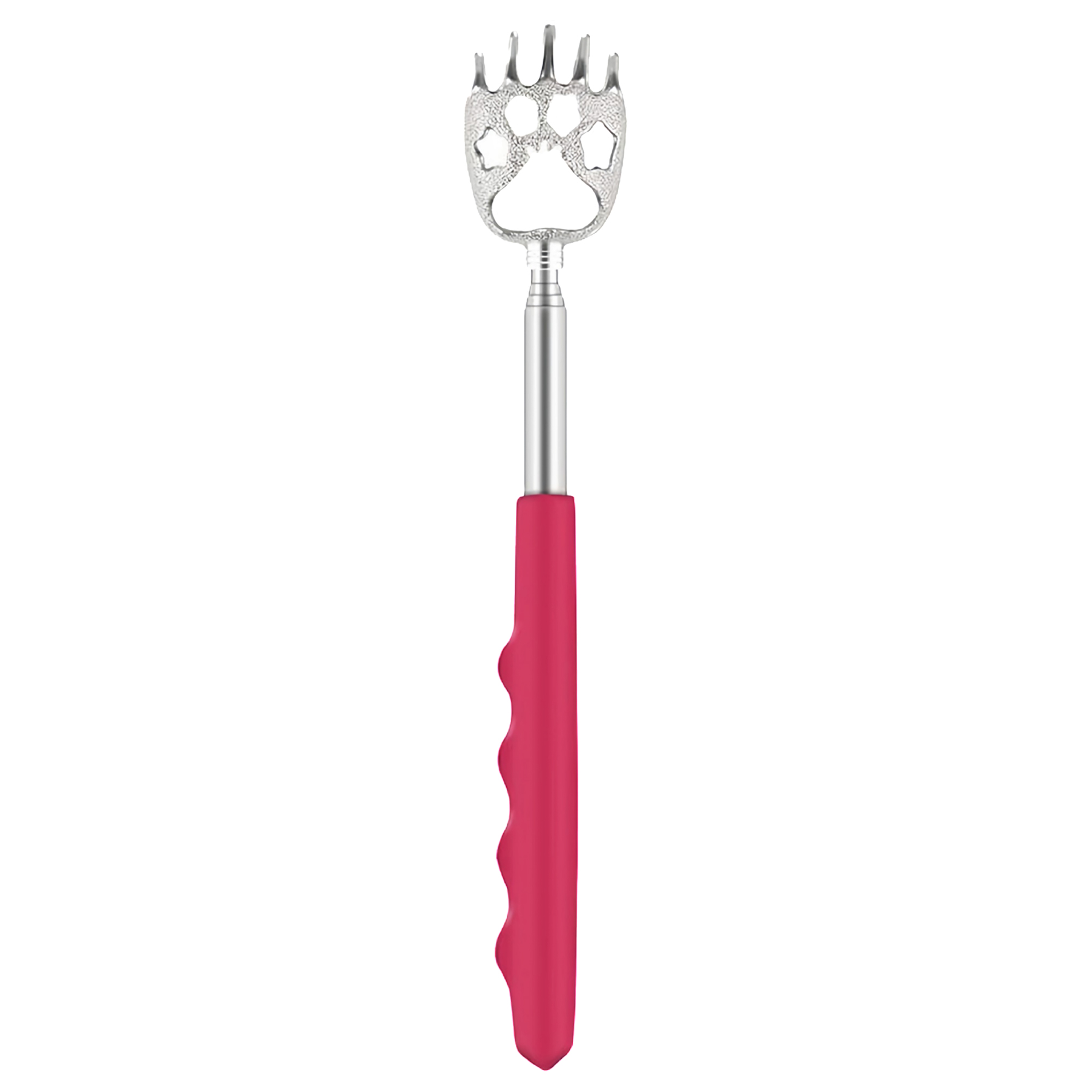 Retractable Stainless Steel Back Scratcher with Finger Grip 1