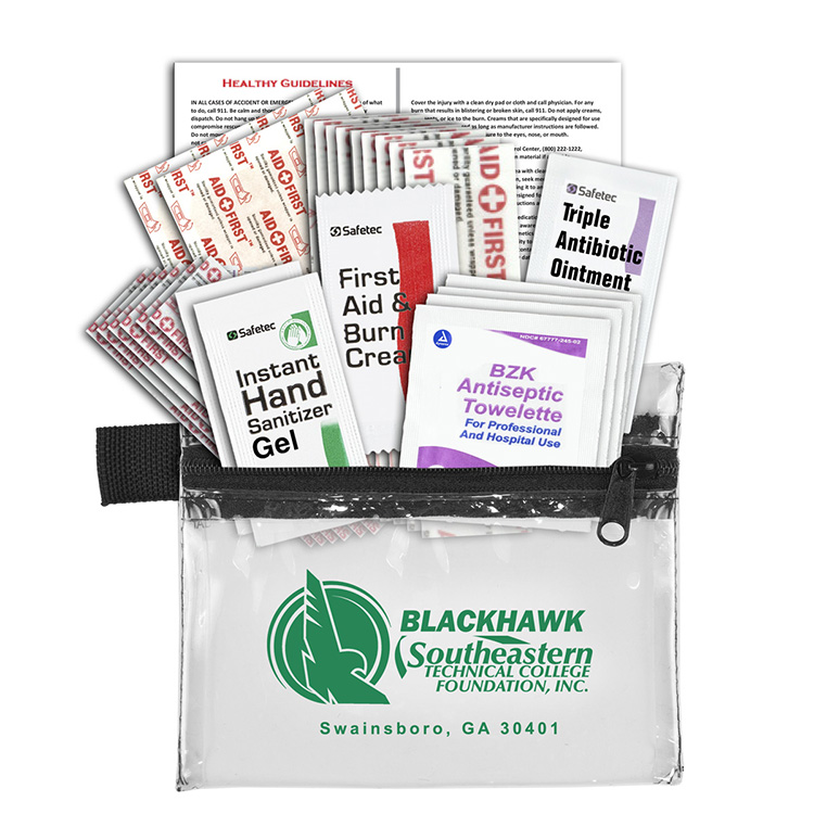 "Zenith" 27 Piece First Aid Kit in Zipper Pouch 14