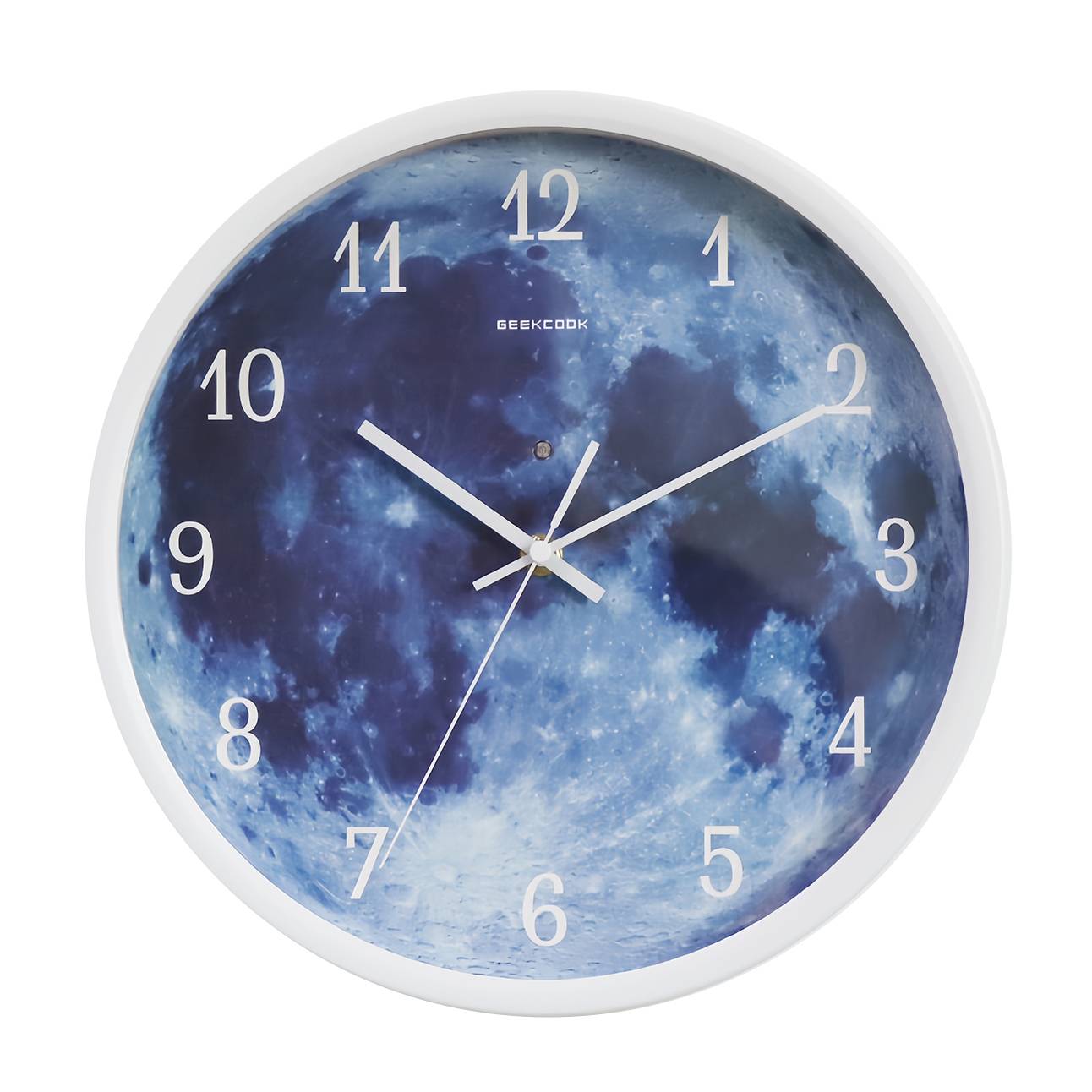 Blue moon LED luminous voice-activated wall clock 5