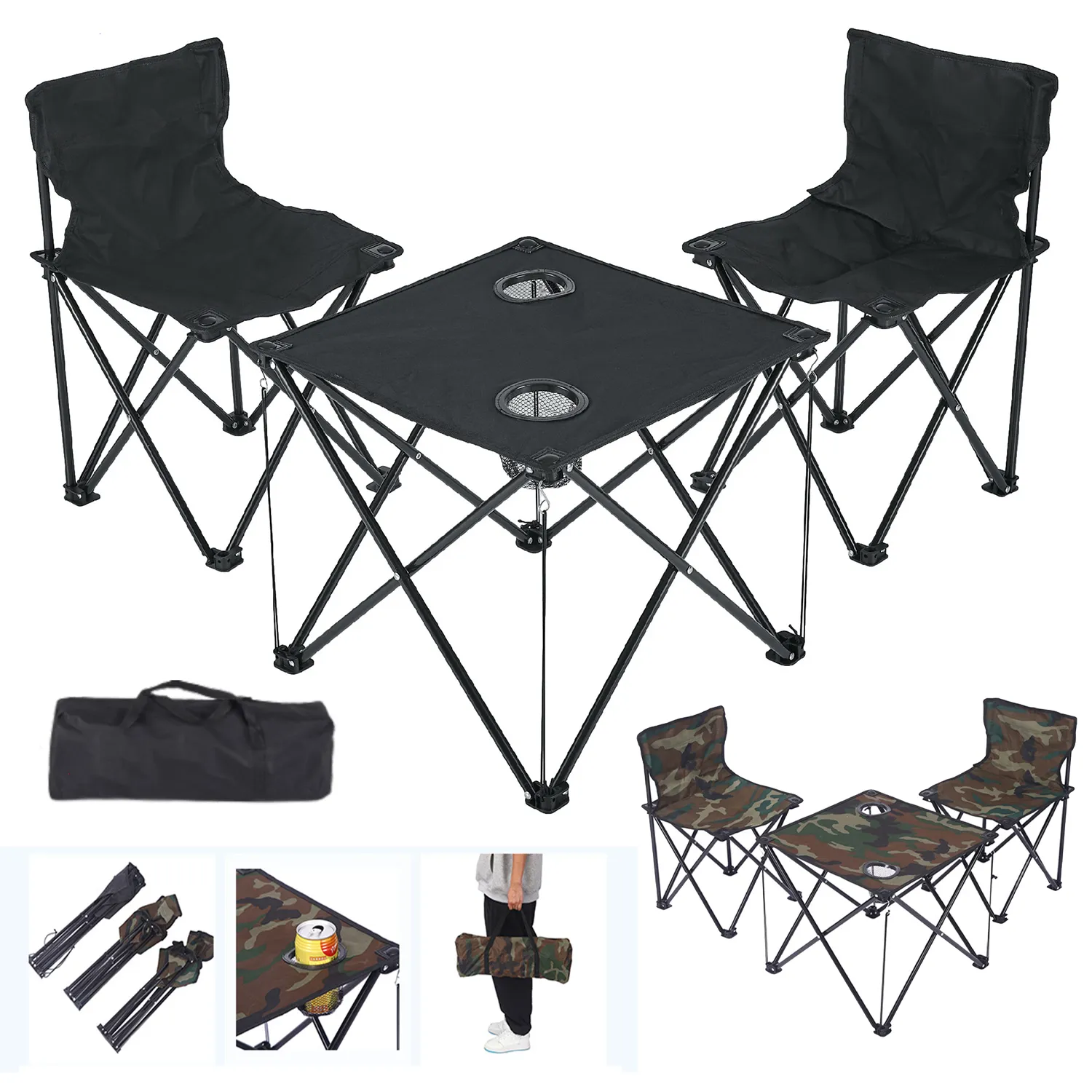 Camping Folding Table And Chair Set 2