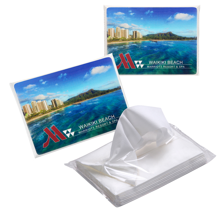 Quick Ship 10-Count PromoTissues™ w/Full Color Label                                                 2
