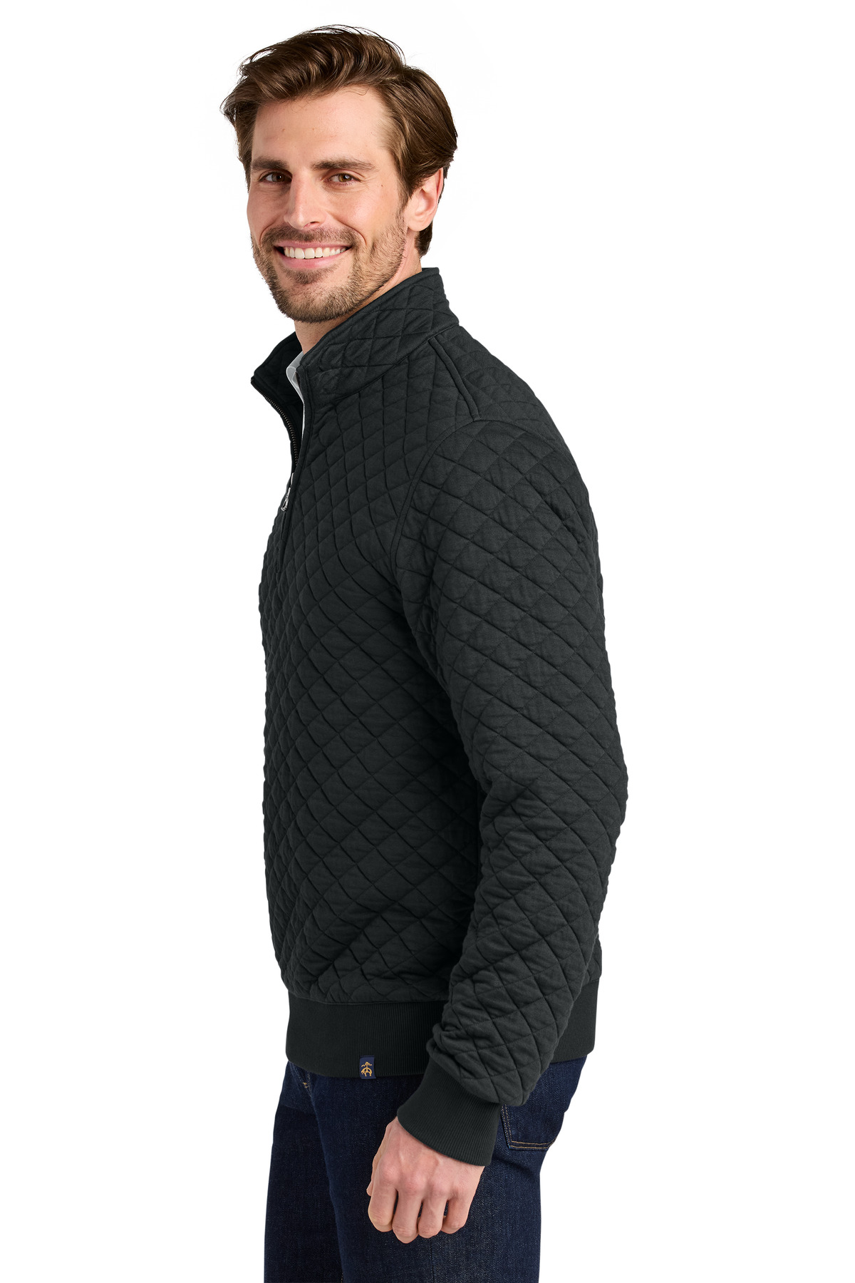 Brooks Brothers Diamond Quilt 1/4-Zip BB18212 6