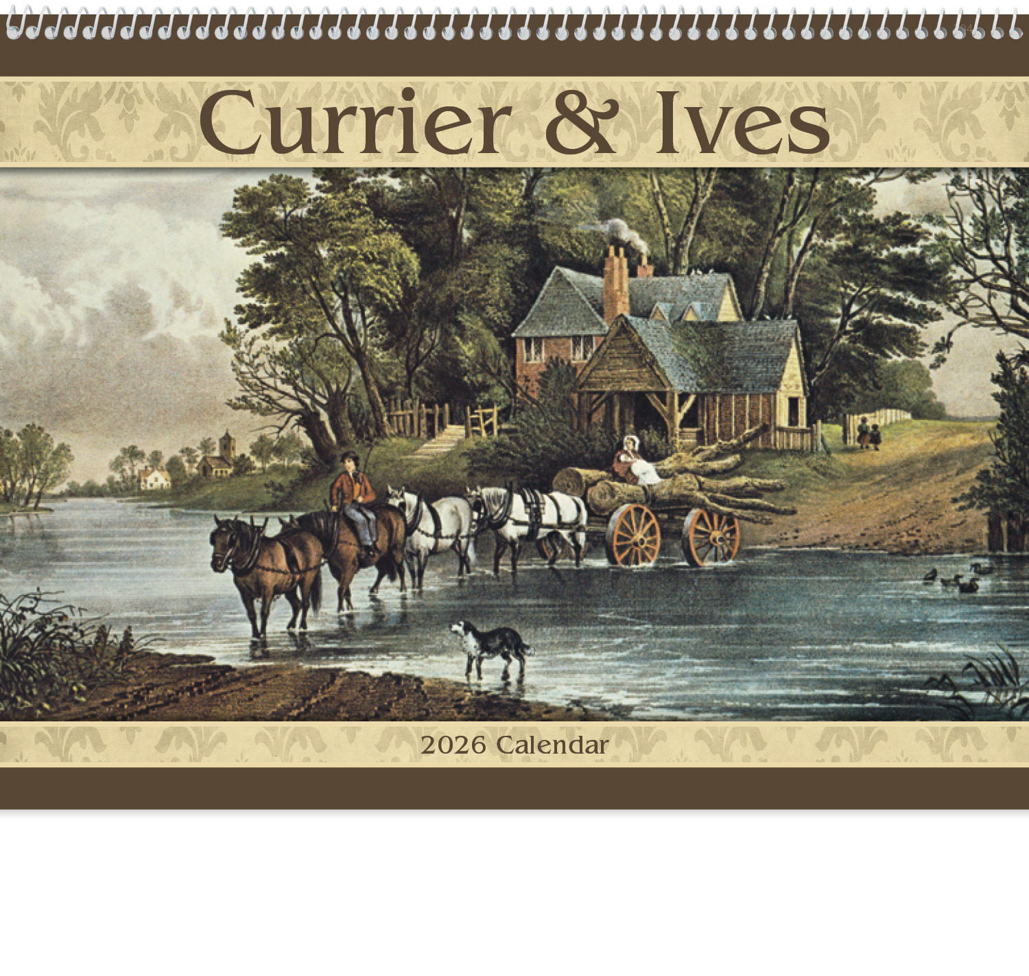 Good Value™ Currier & Ives - Spiral Calendar 12