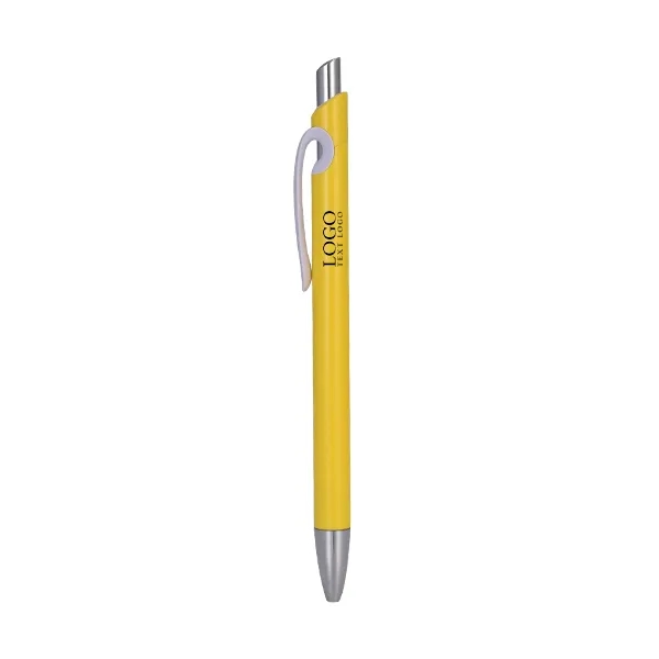 Solid Plastic Ballpoint Click Pen 7