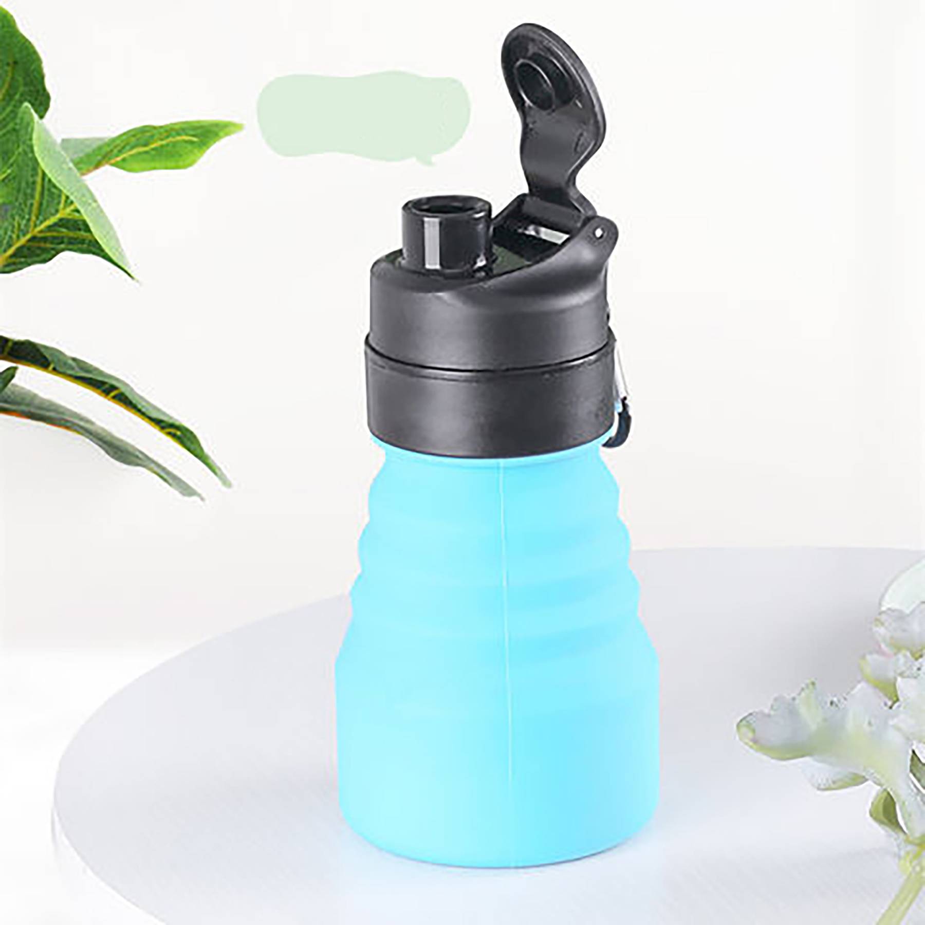 17.3 oz Fashion Portable Silicone Folding Water Bottle 7