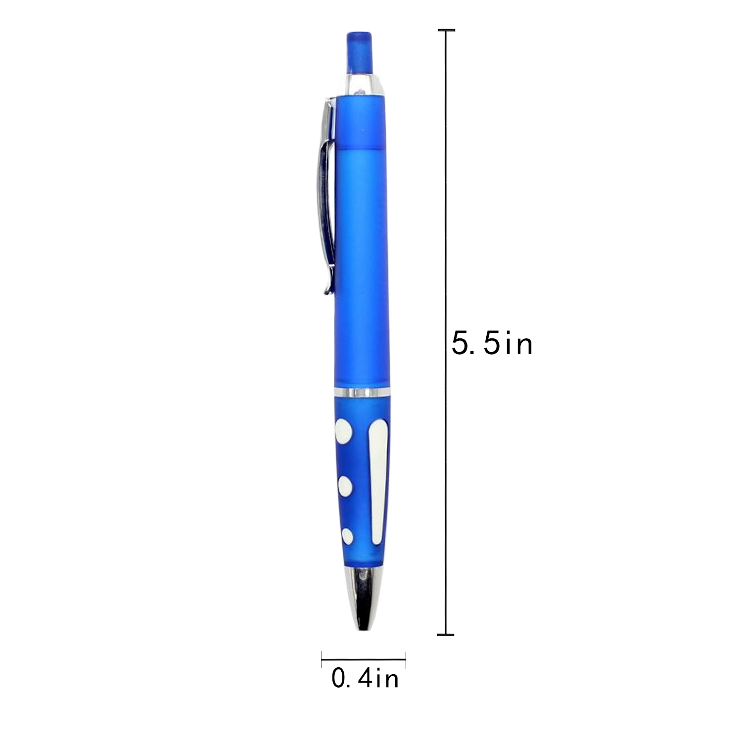 Erasable Retractable Plastic Ballpoint Pen W/ Metal Clip 5