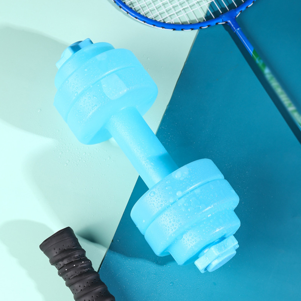 28oz portable dumbbell shaped sports fitness water bottle 6