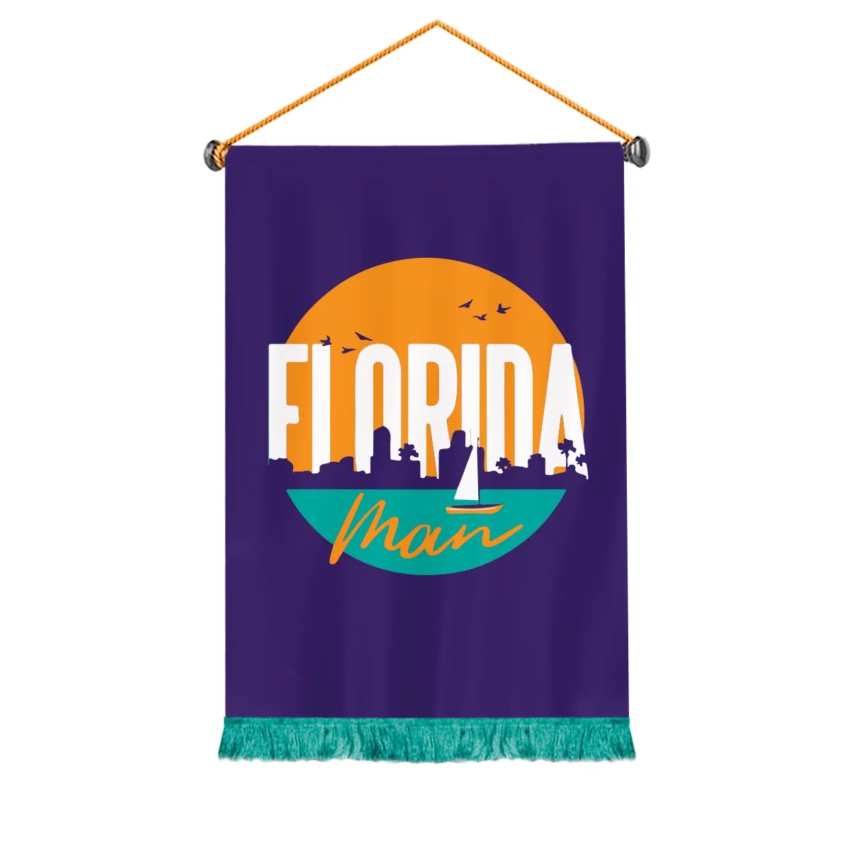 Custom Screen Sublimation Podium Banners - Nylon 2.5' x 3.5' 1
