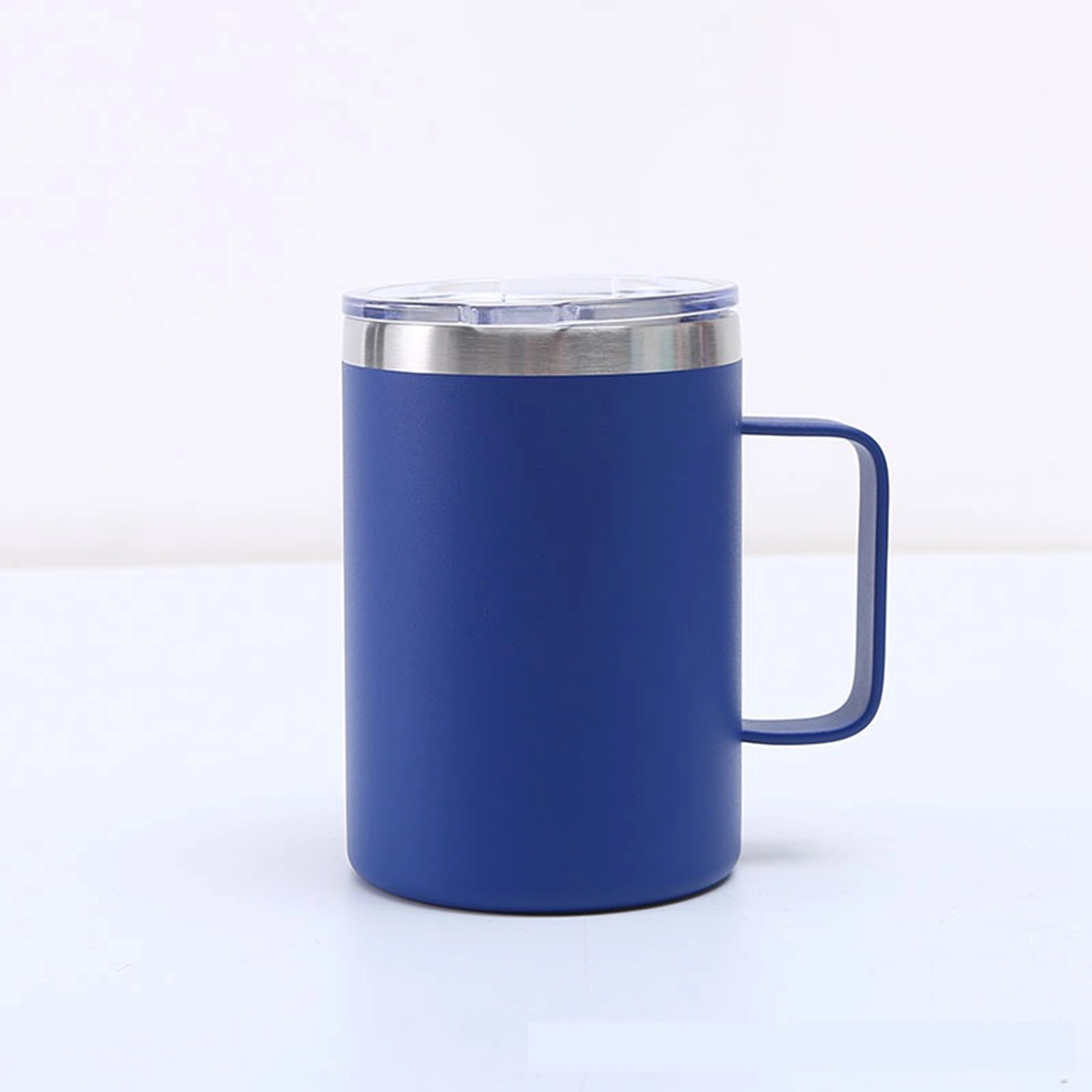 16 Oz. Vacuum Stainless Steel Coffee Mug with Handle & Lid 4