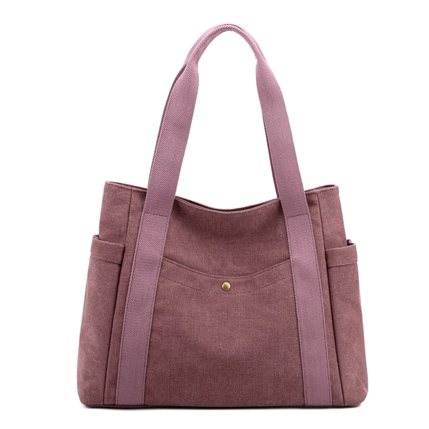 Canvas Tote bags Multi-pocket for women, custom tote bag with logo imprint 6