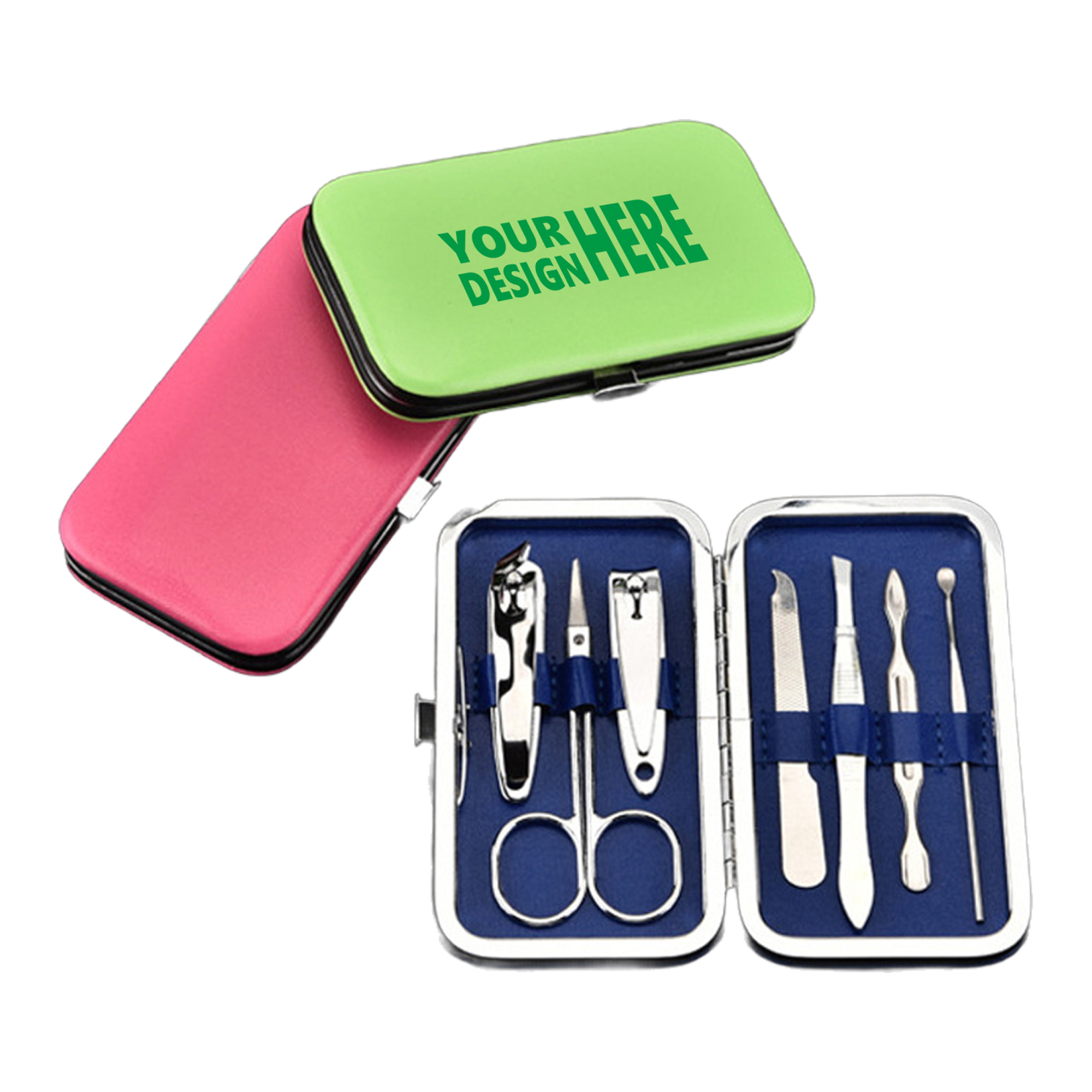 MOQ 50 7-Piece Manicure Kit with Nail Clippers and Custom Logo 1