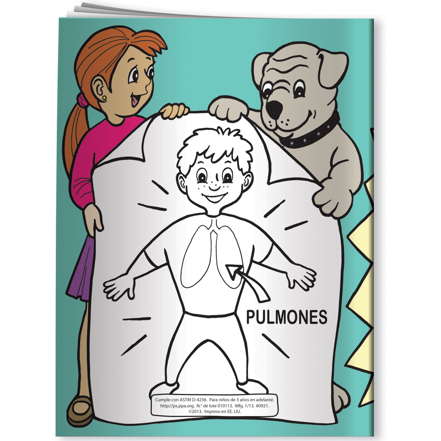 Coloring Book - Meet Buddy: Your Healthy Body (Spanish) 4
