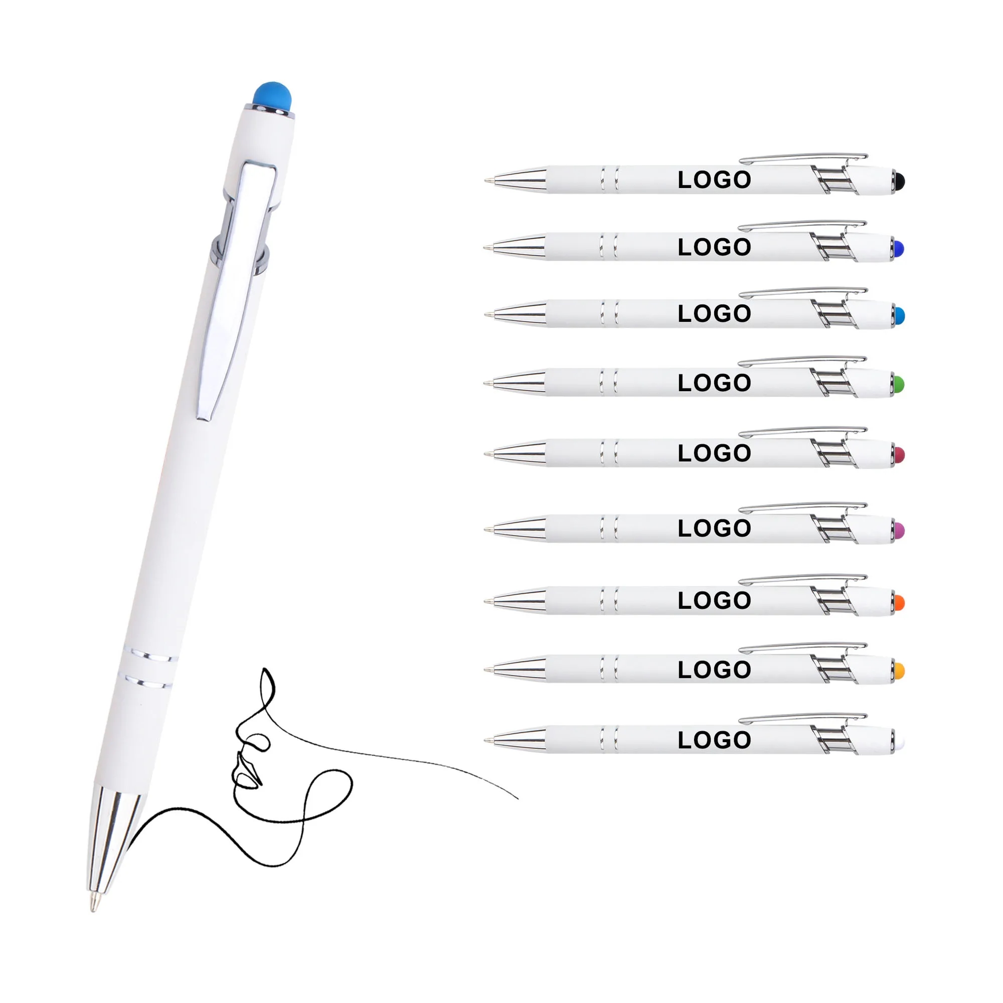 Press The Ballpoint Pen With Logo For Study,Sustainable 3
