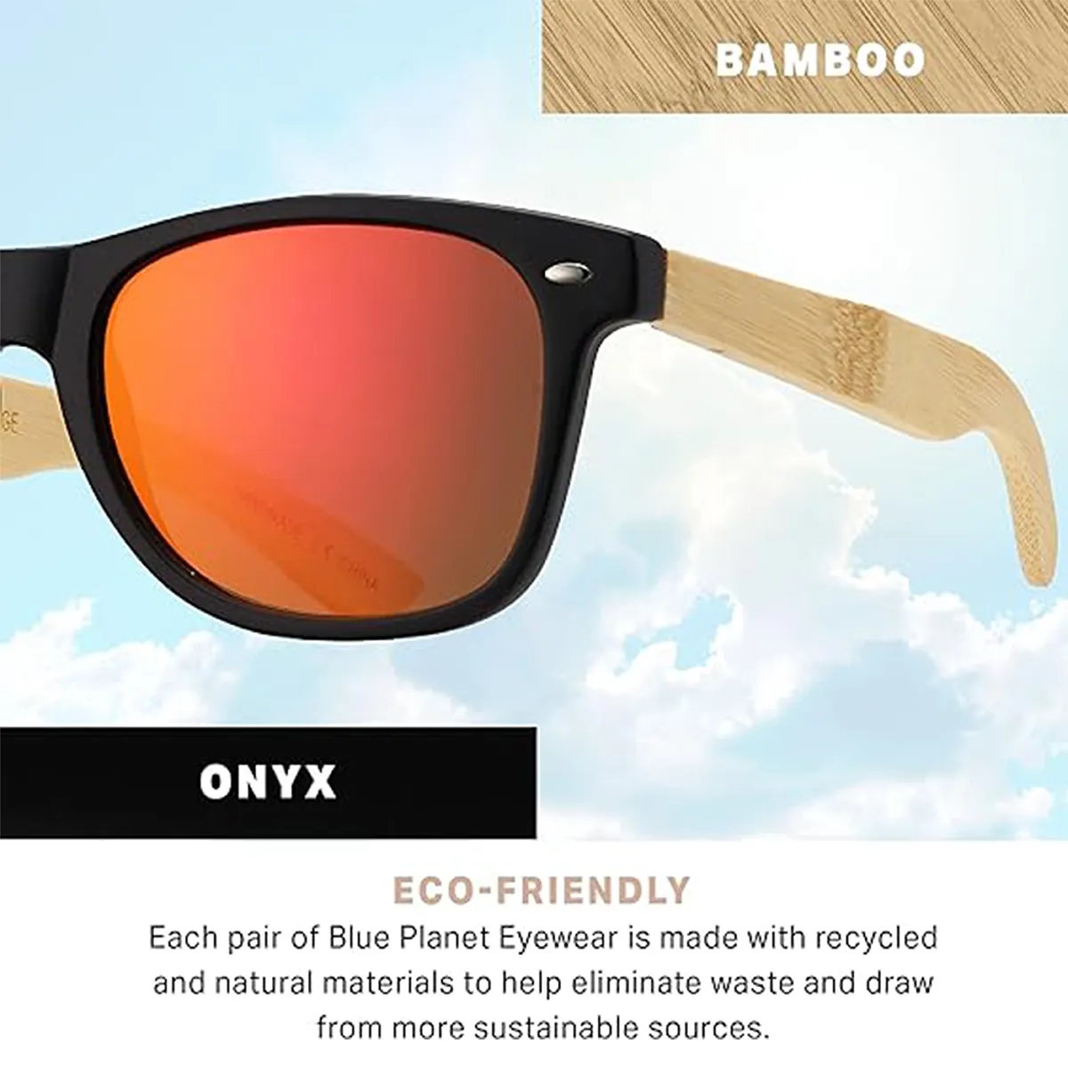 Bamboo Wooden Polarized Retro UV Protected Unisex Sunglasses 3