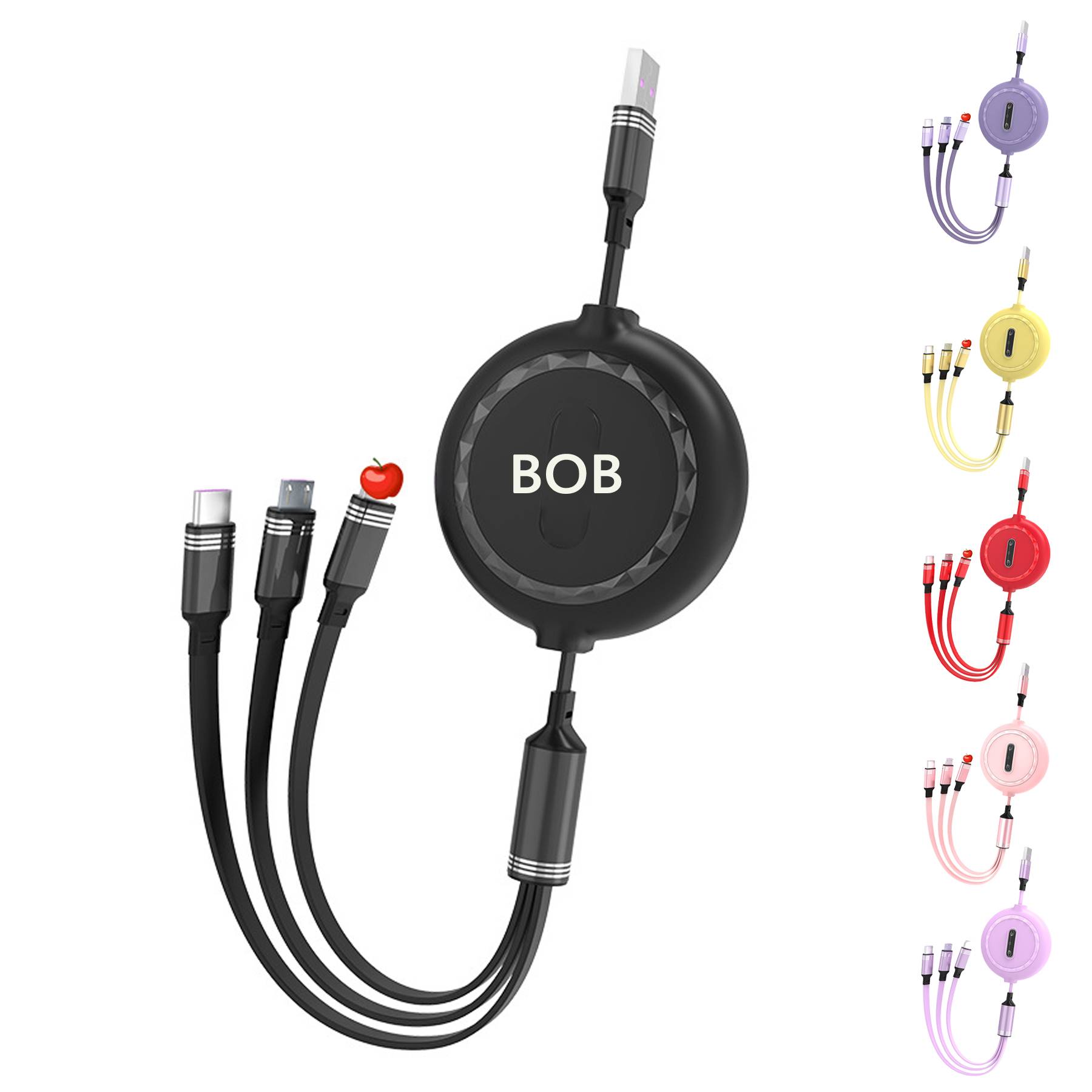 Telescopic 3 in 1 Charging Data Cable