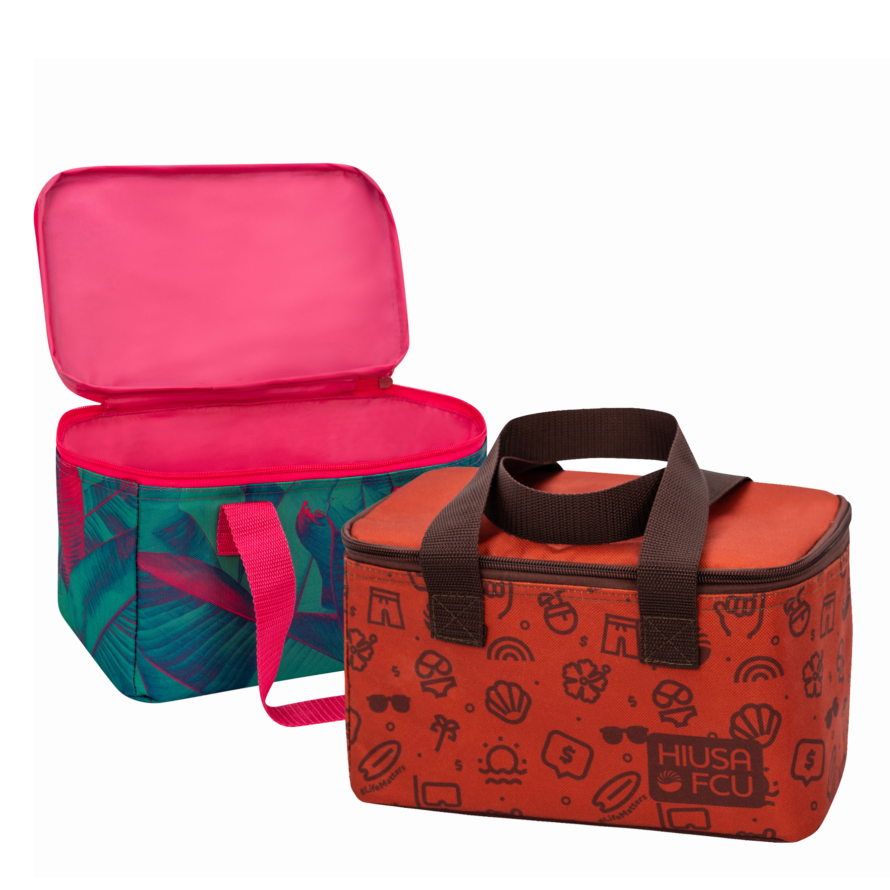 600D Full-ColorSublimated Waterproof Insulated Mini Cooler Bag 10x6x6 1
