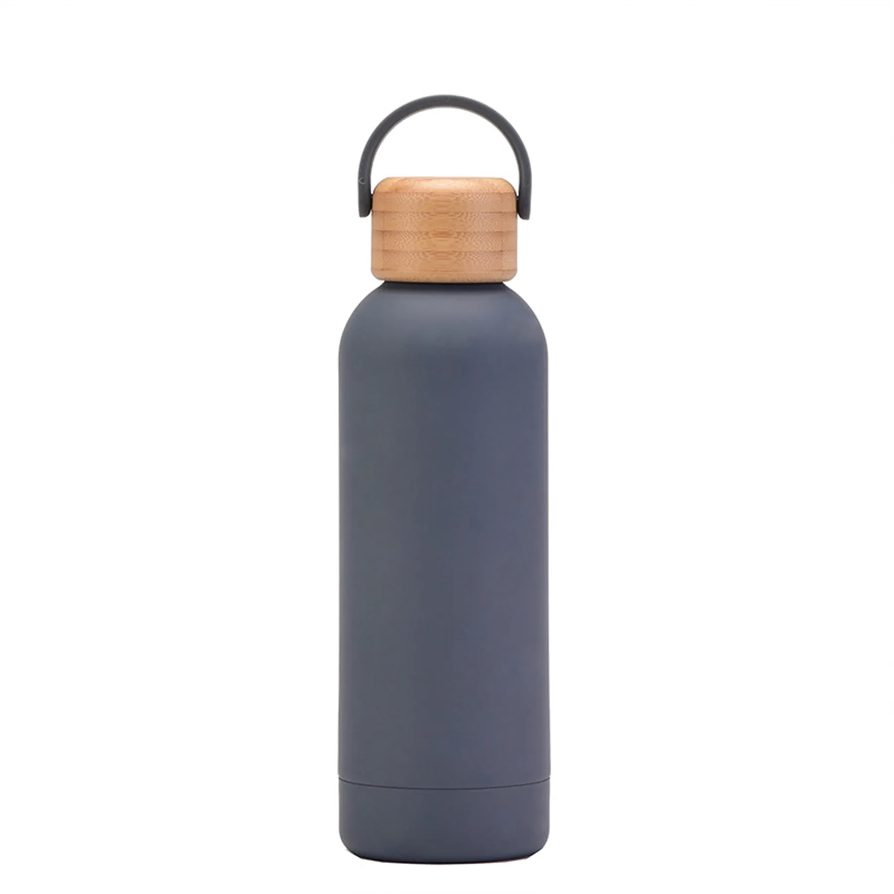 17 Oz Stainless Steel Water Bottle With Bamboo Lid 6
