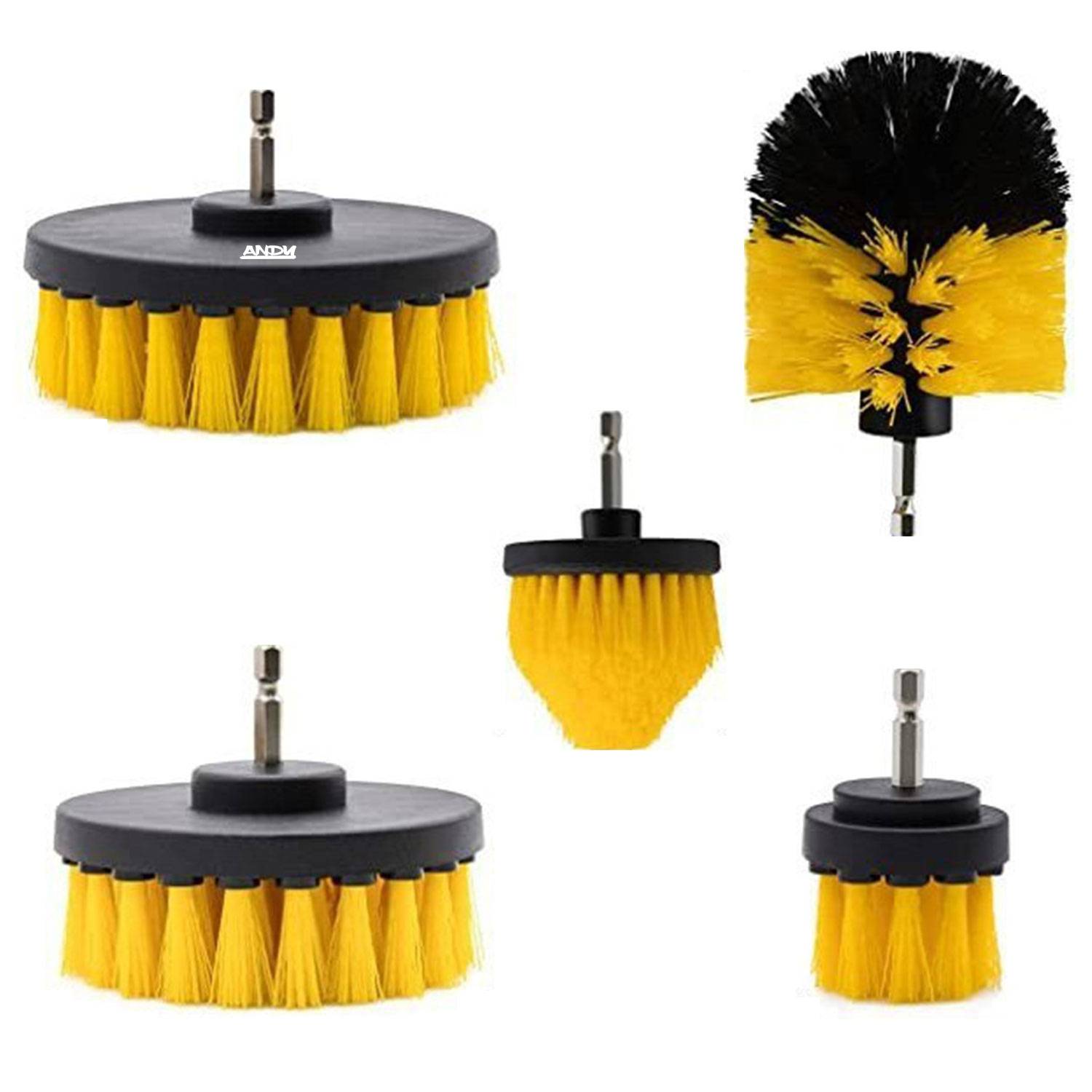 5 Pcs Drill Brush Attachment Set 4