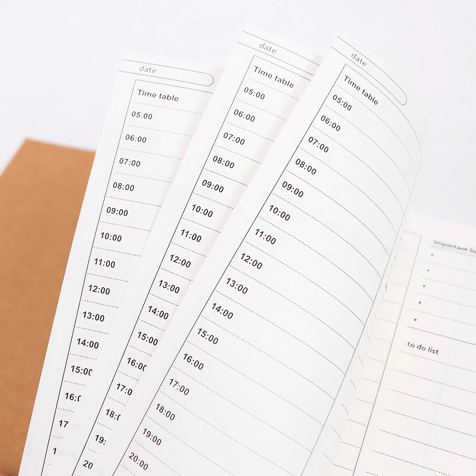 MOQ100  50 Pages Kraft To-do List Notebooks 1
