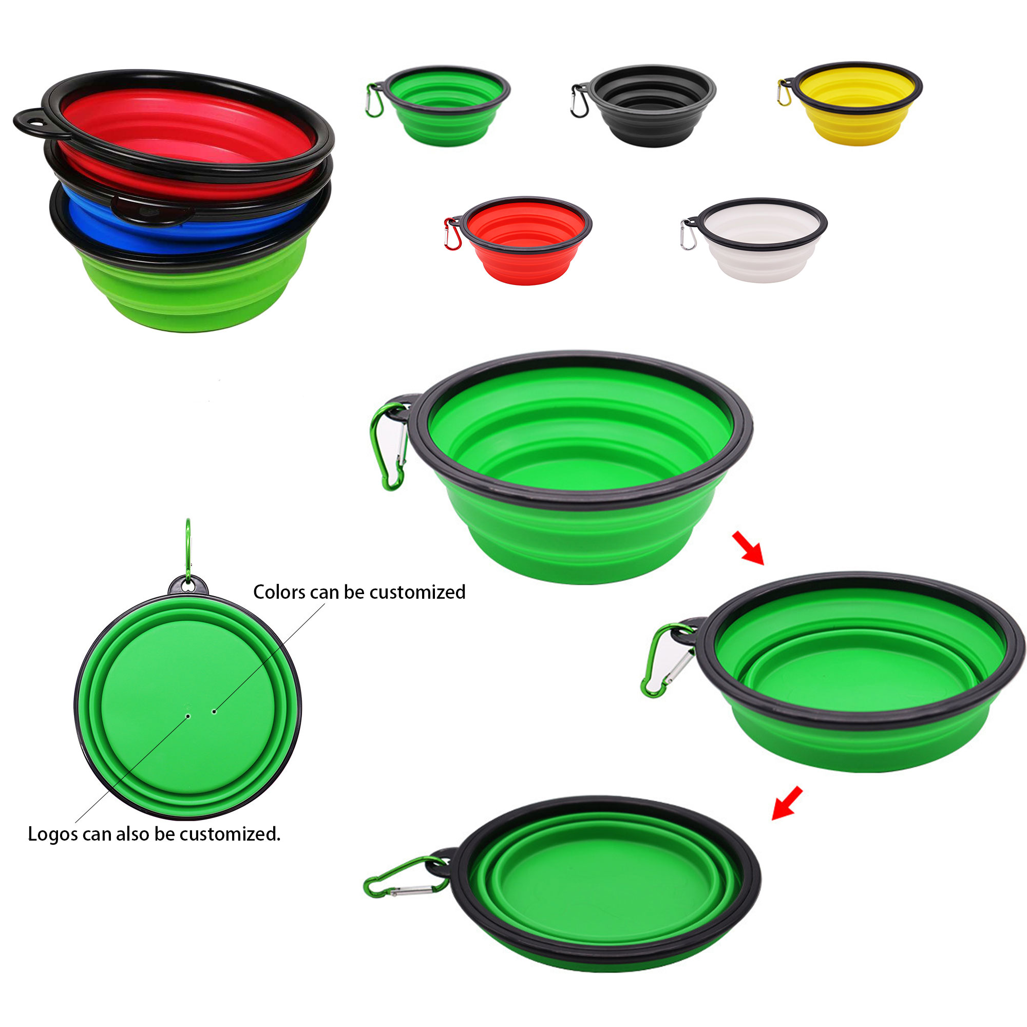Collapsible Pet Bowl With Custom Color & Logo 6