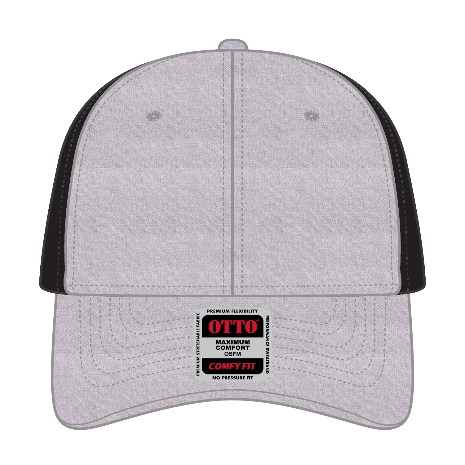 OTTO CAP® OTTO COMFY FIT® 6 Panel Low Profile Mesh Back Trucker Hat 25