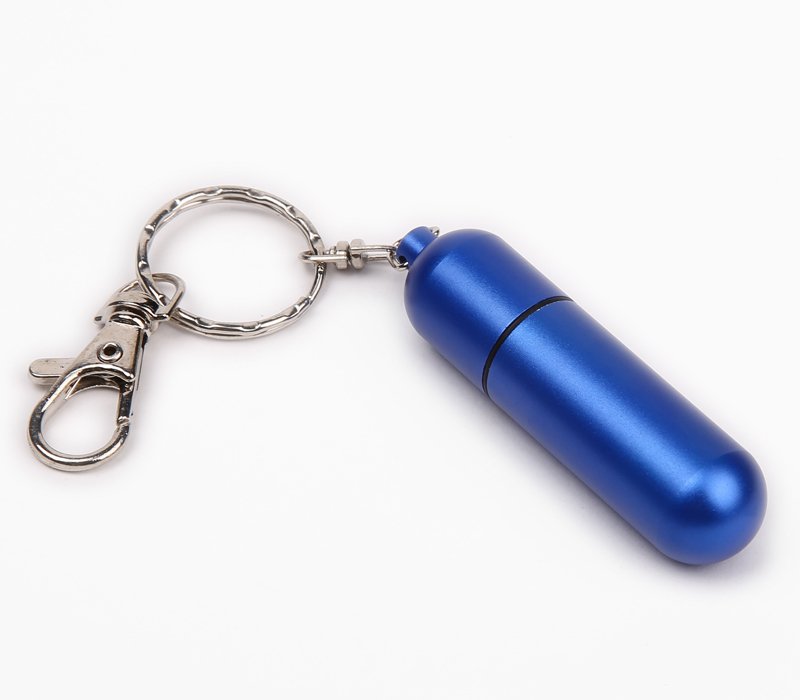 1GB Pill Shaped USB 2.0 Flash Drive with Keyring. 11