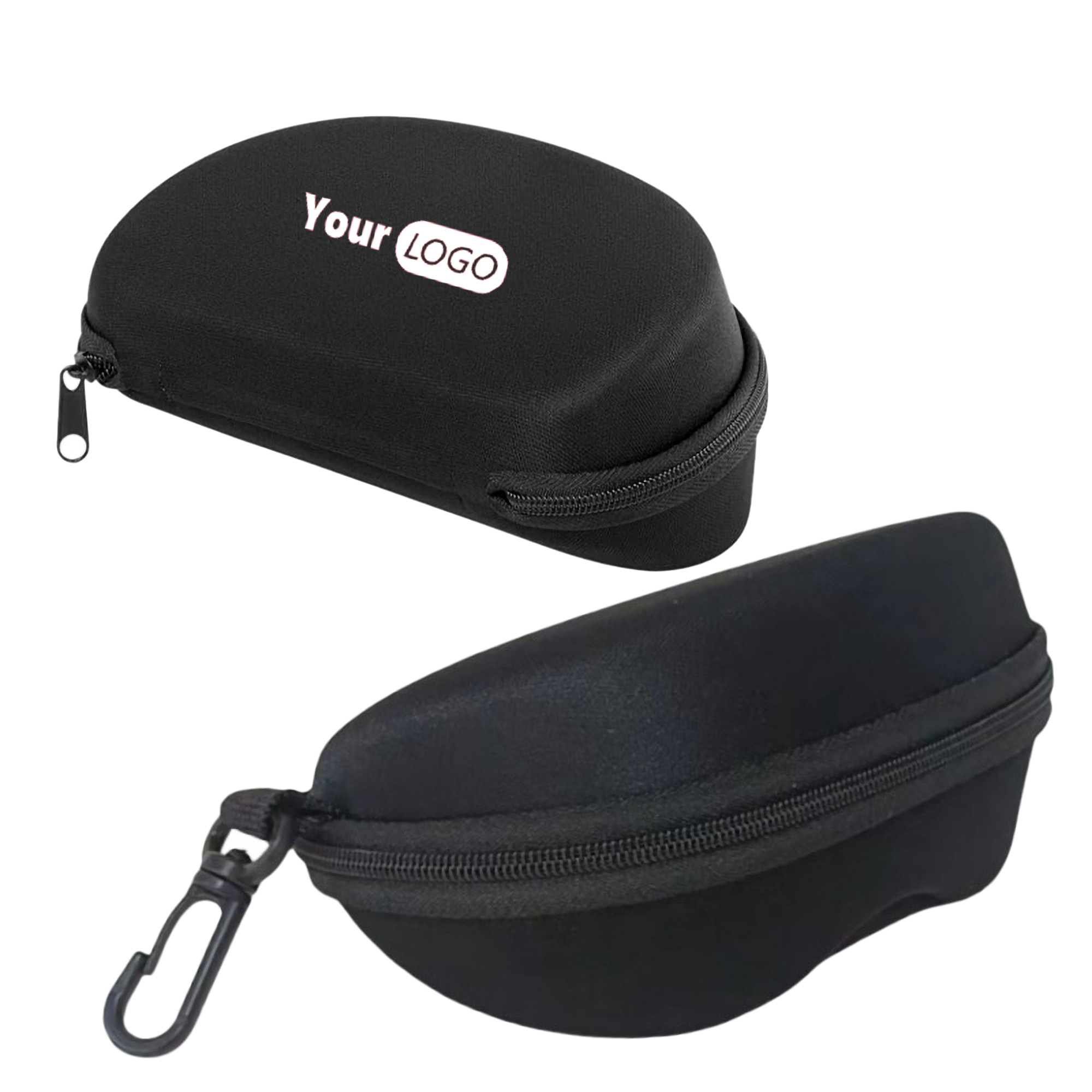 Storage Zipper Case Glasses Felt Lining Reinforced Belt Clip 1