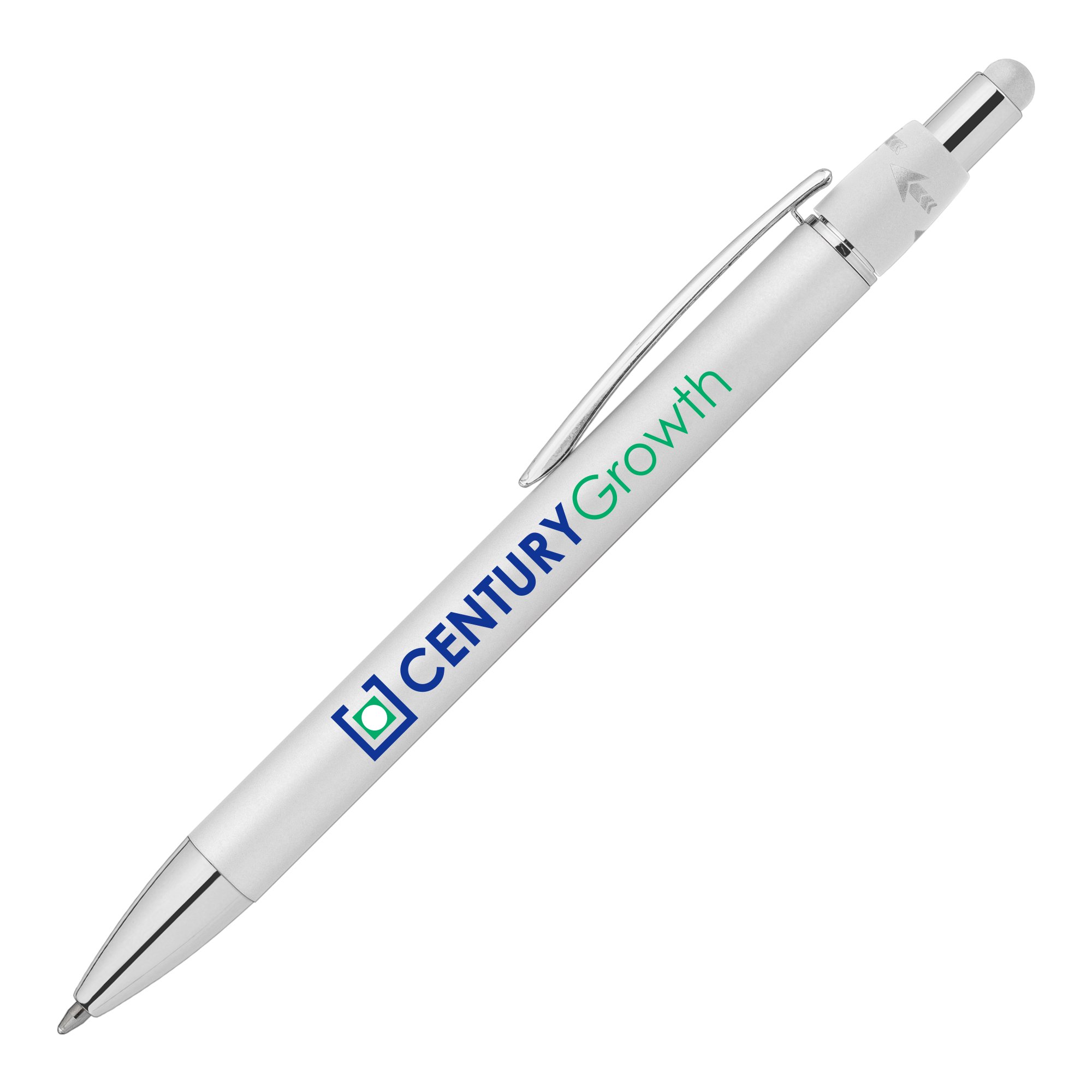 Orbit Spinner Chrome Metal Pen w/ Stylus 20